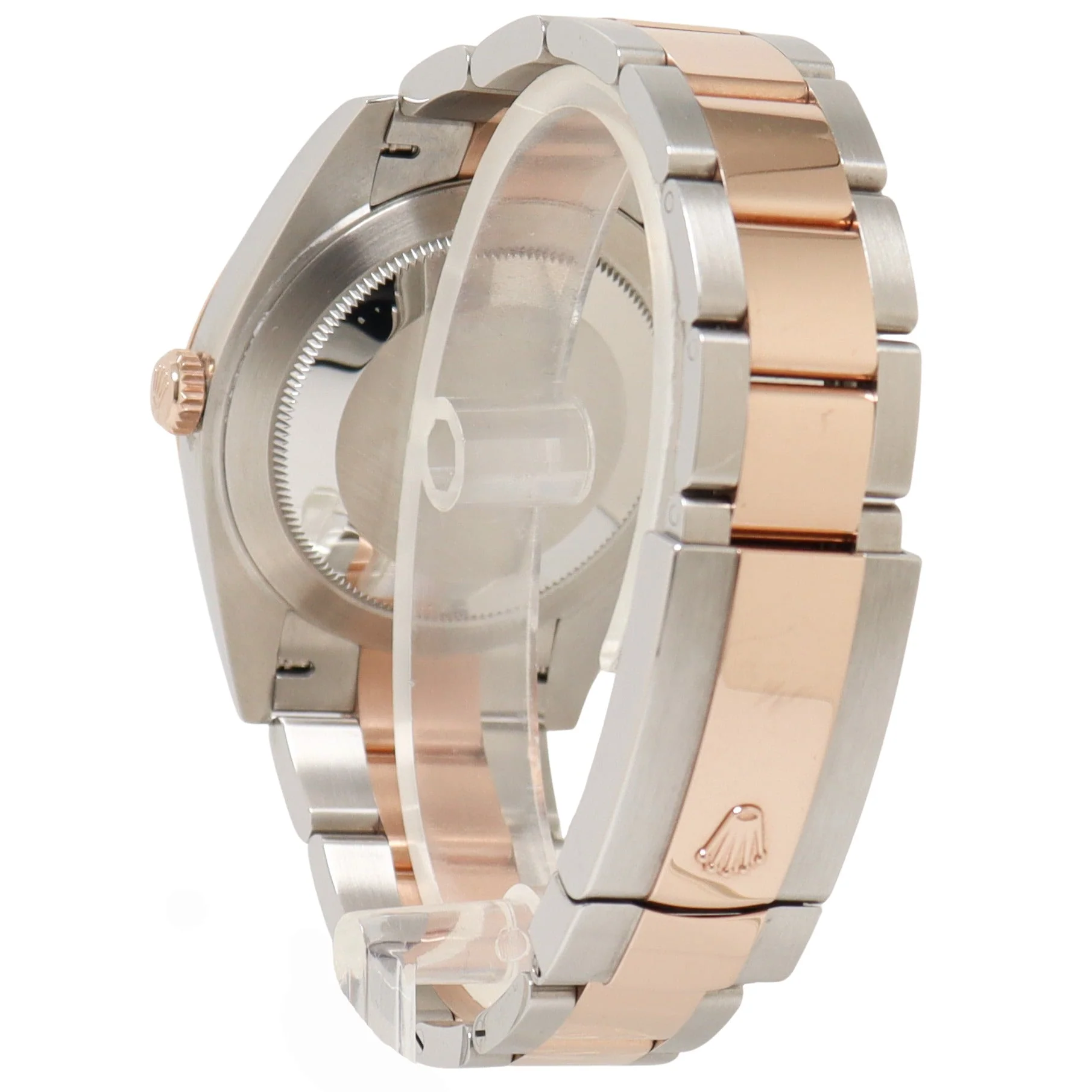Rolex Datejust Two-Tone 41mm Stainless Steel Rose Gold Slate Roman Dial Watch Reference #: 126331 - Image 3