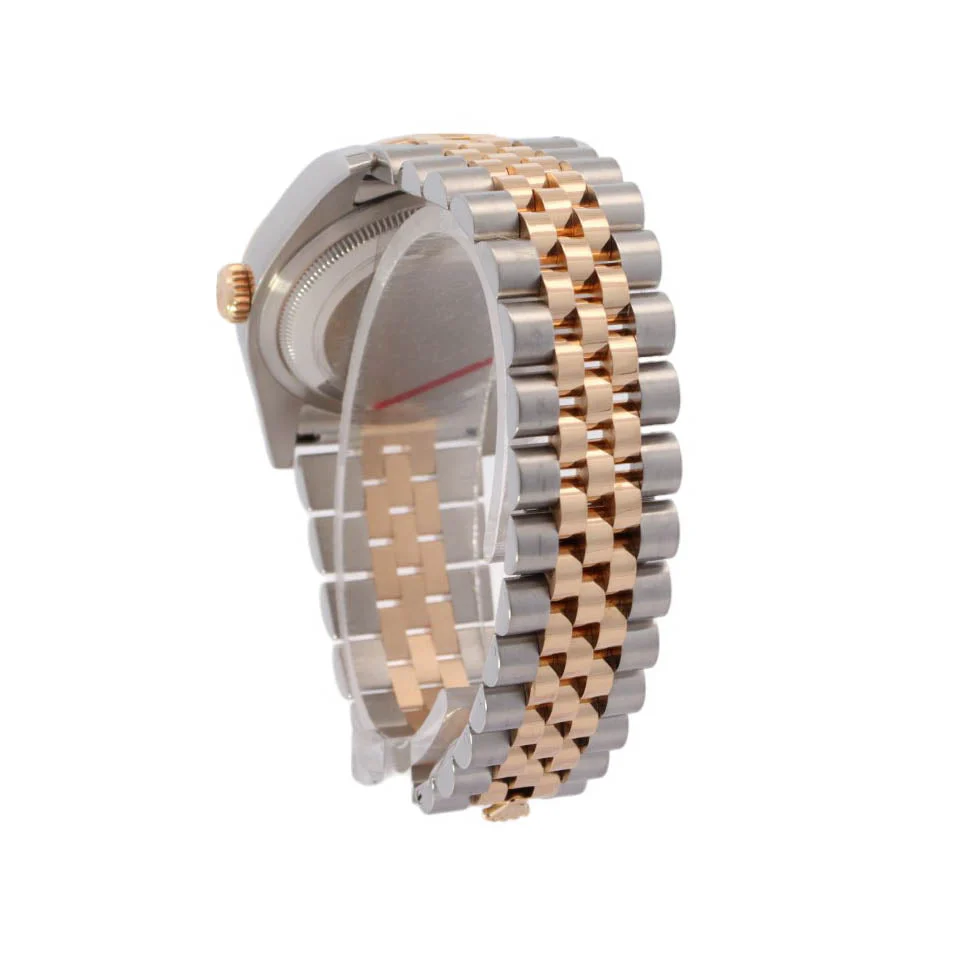 Rolex Datejust Two Tone Yellow Gold & Steel 36mm Silver Diamond Dial Watch Reference #: 116233 - Image 3