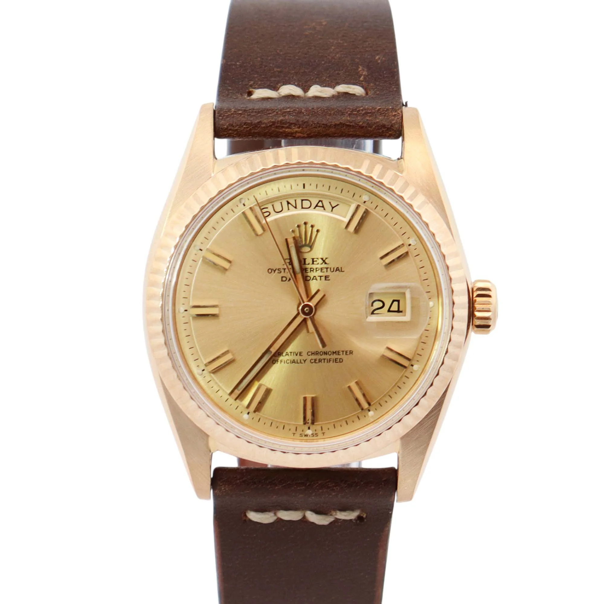 Rolex Day-Date 36mm Champagne Dial Watch Ref# 1803
