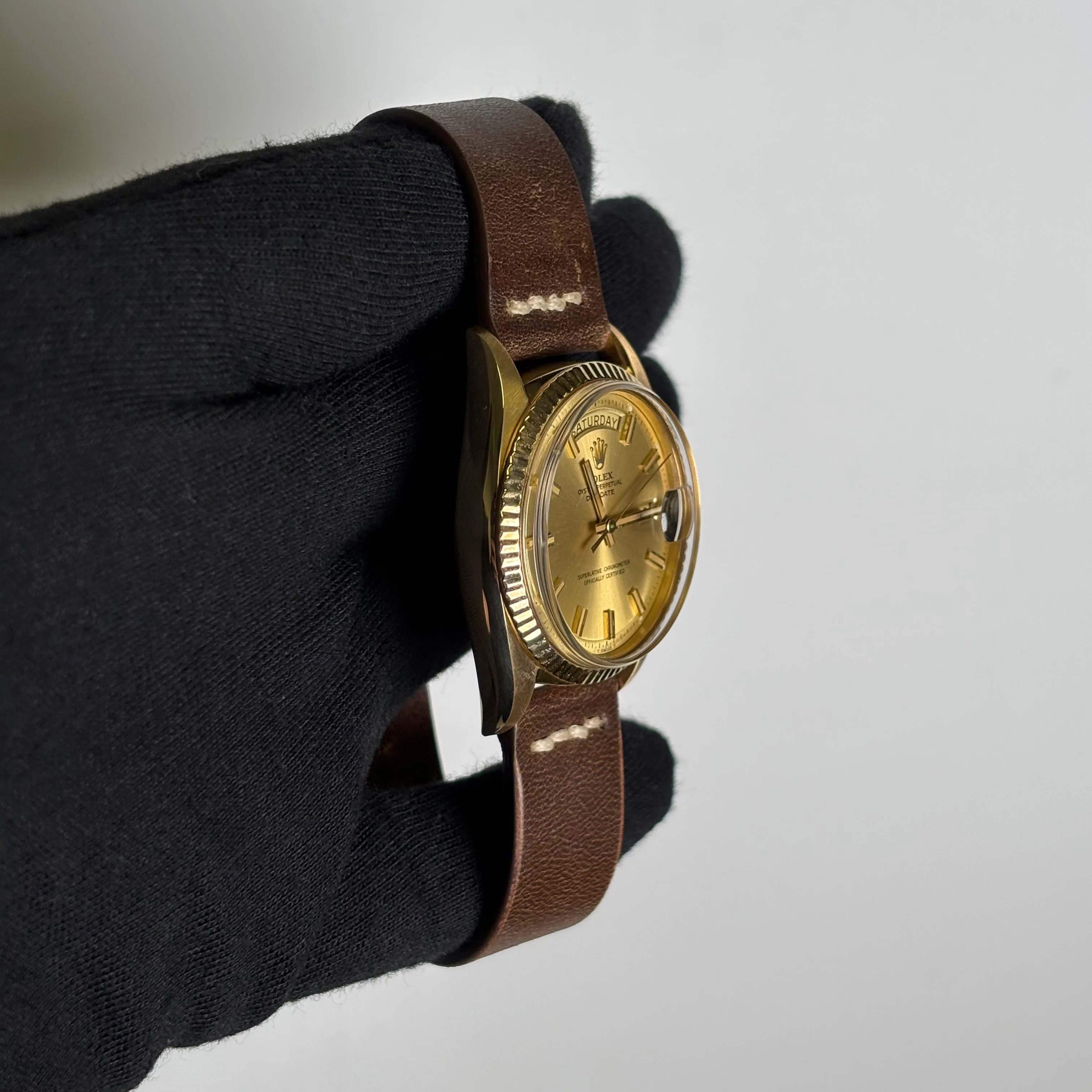Rolex Day-Date 36mm Champagne Dial Watch Ref# 1803 - Image 3