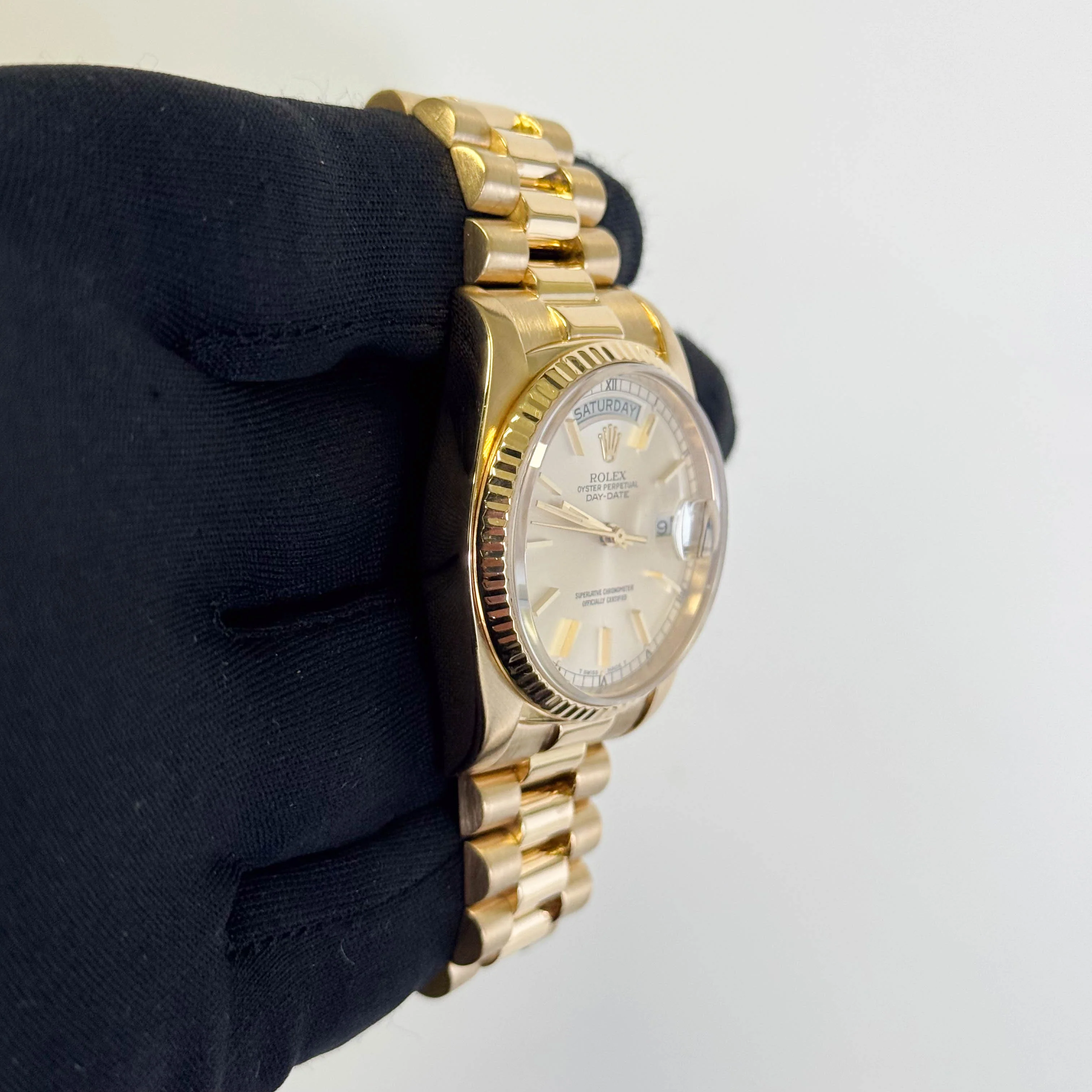 Rolex Day-Date 36mm Champagne Dial Watch Ref# 18038 - Image 3
