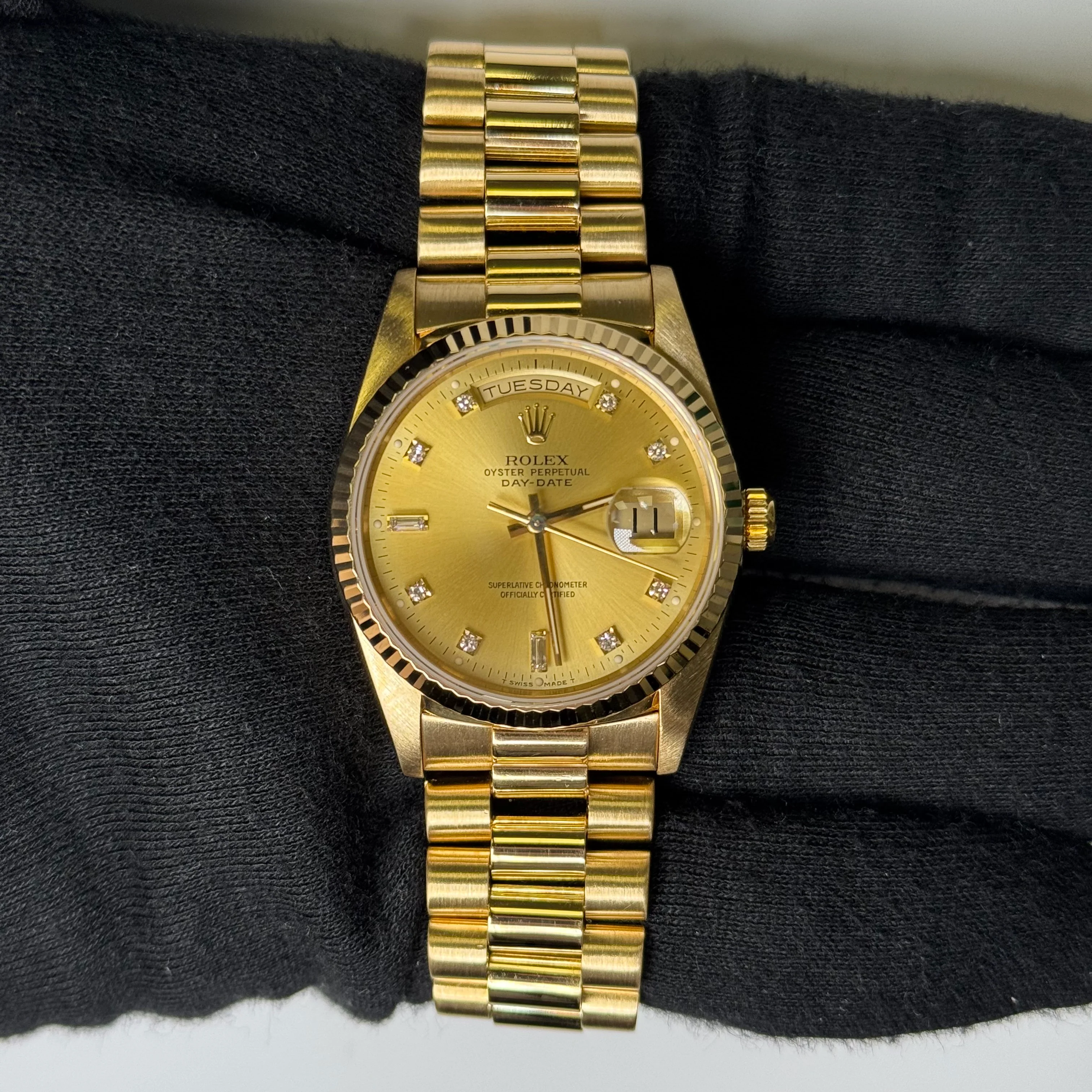 Rolex Day-Date 36mm Champagne Dial Watch Ref# 18238 - Image 2