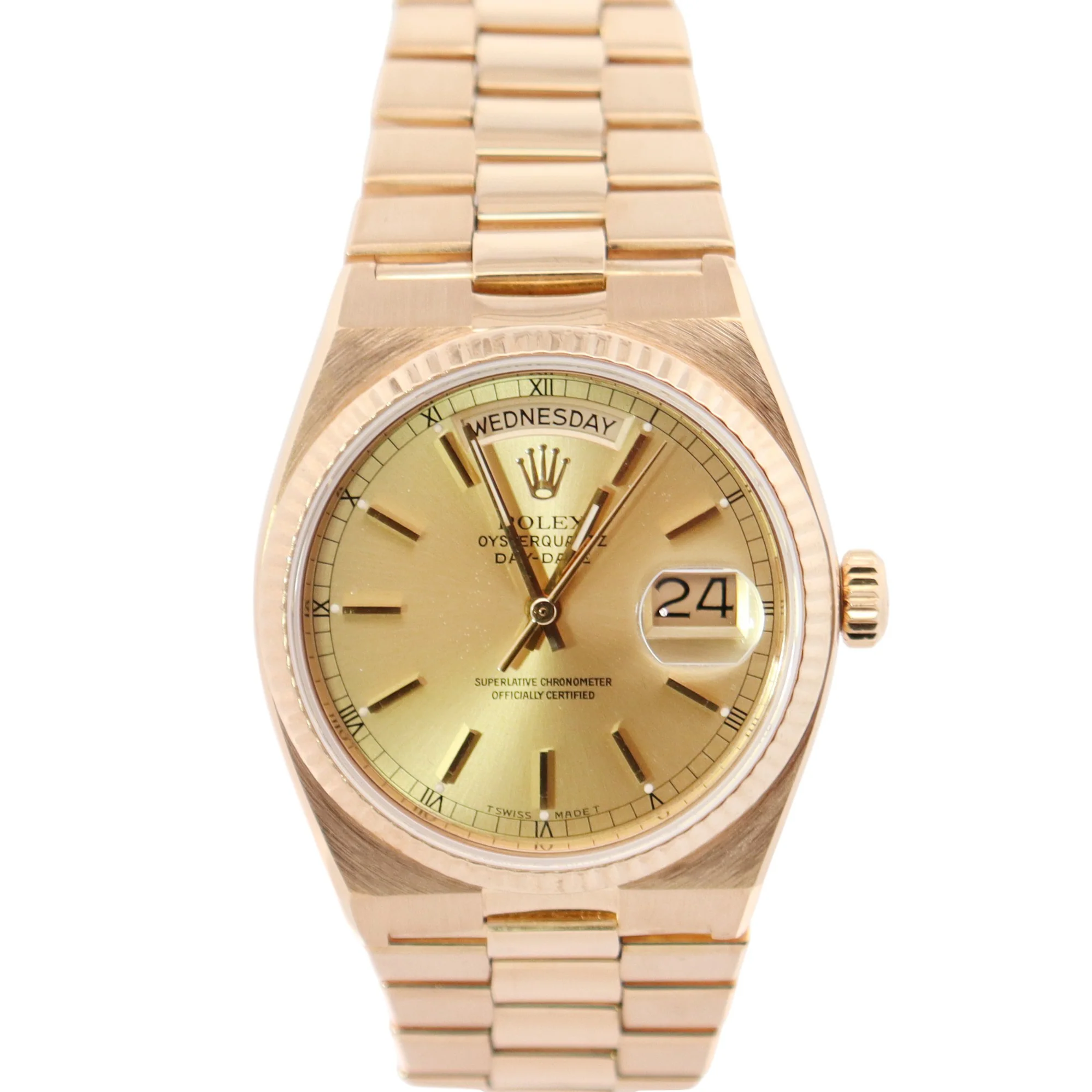 Rolex Day-Date 36mm Champagne Dial Watch Ref# 19018