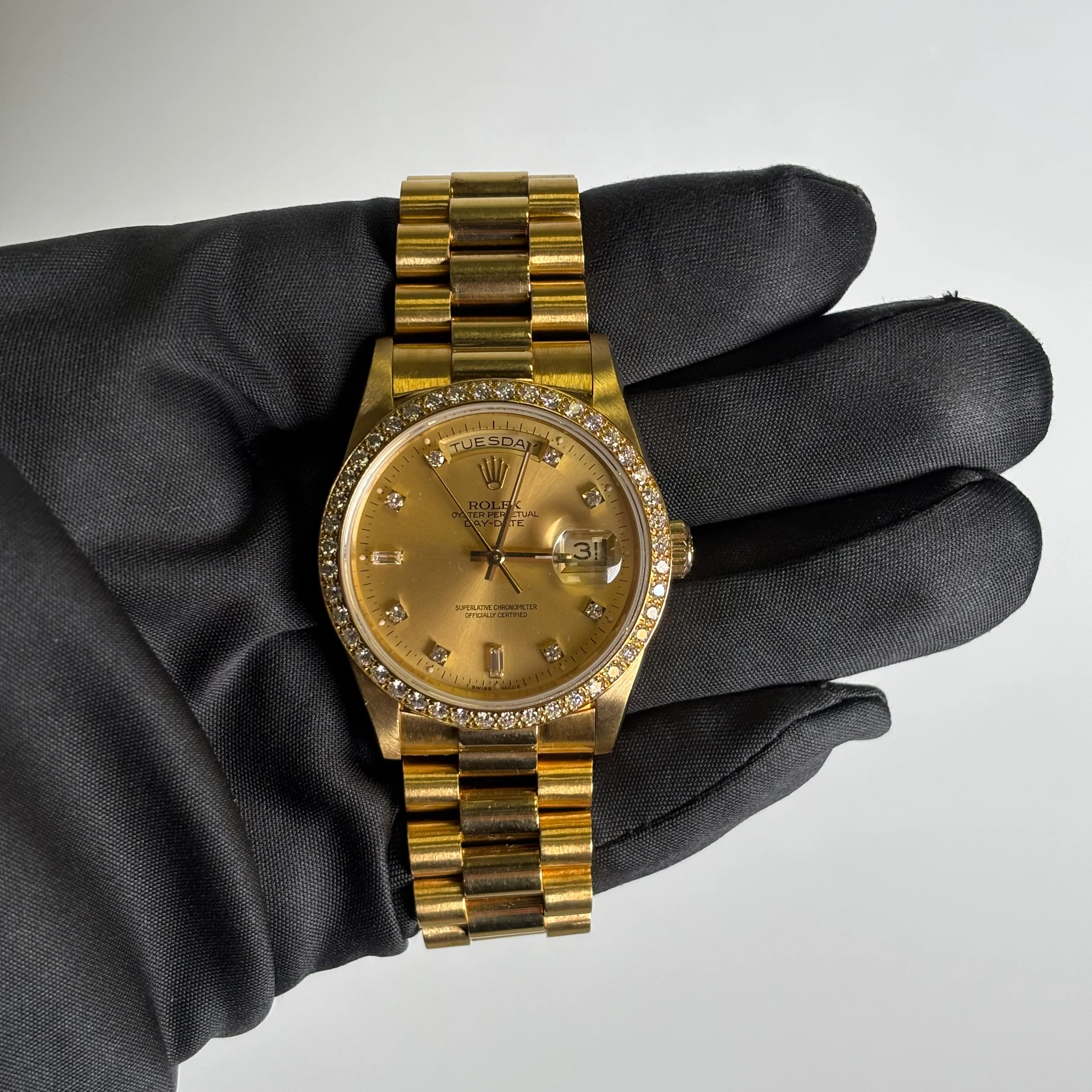 Rolex Day-Date 36mm Champagne Dial Watch Ref# 18348 - Image 2