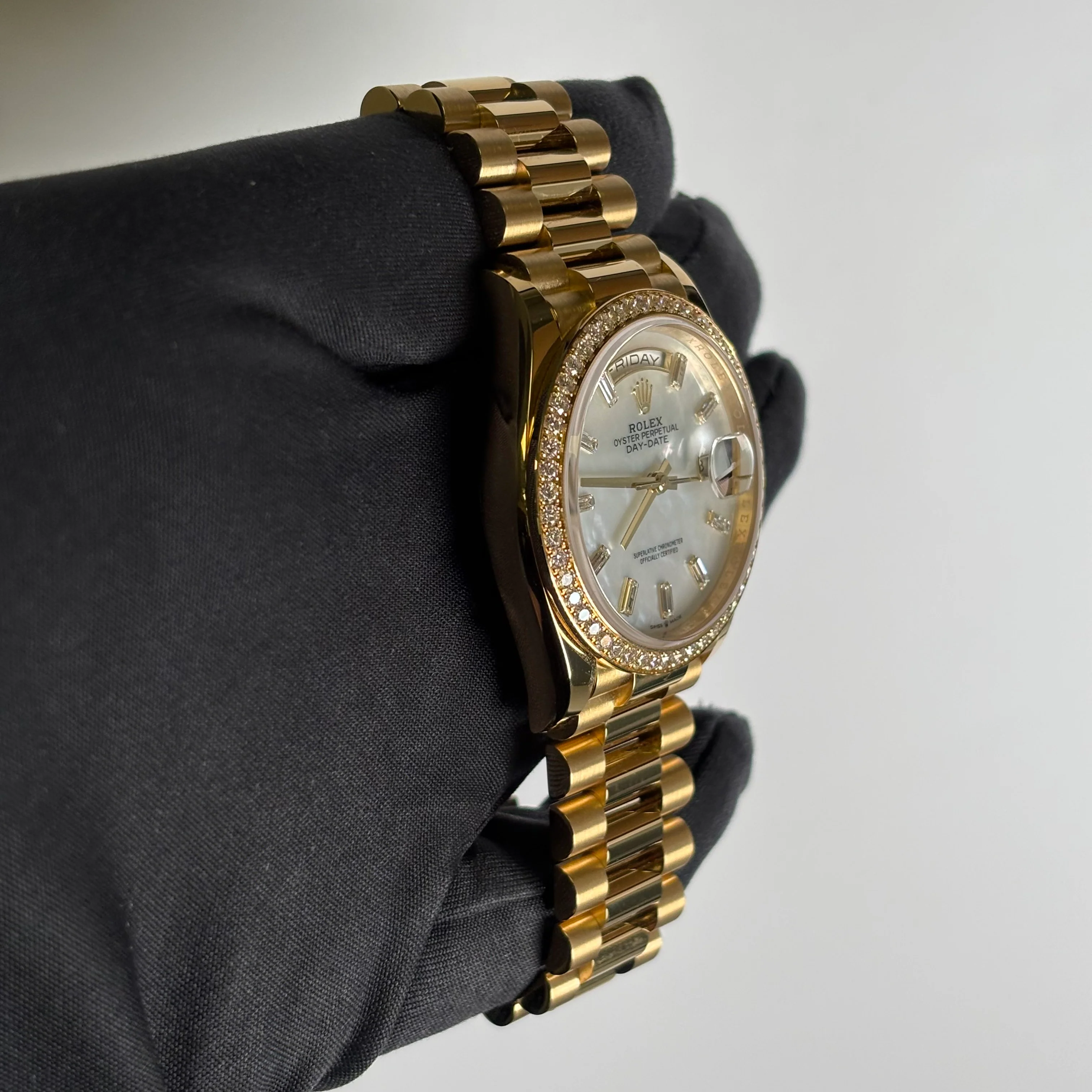 Rolex Day-Date 36mm MOP Dial Watch Ref# 128348RBR - Image 3