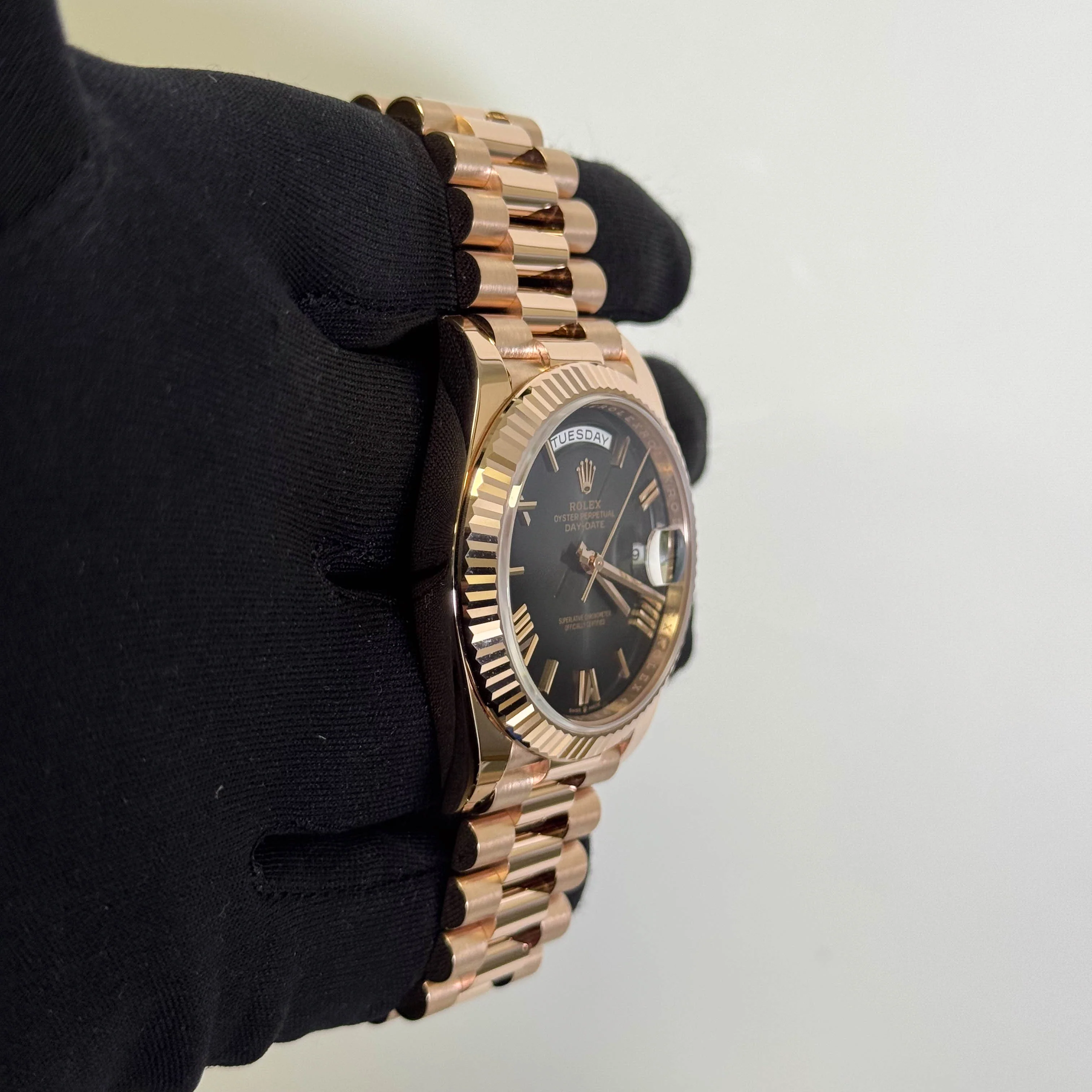 Rolex Day-Date 40mm Black Ombre Dial Watch Ref# 228235 - Image 3