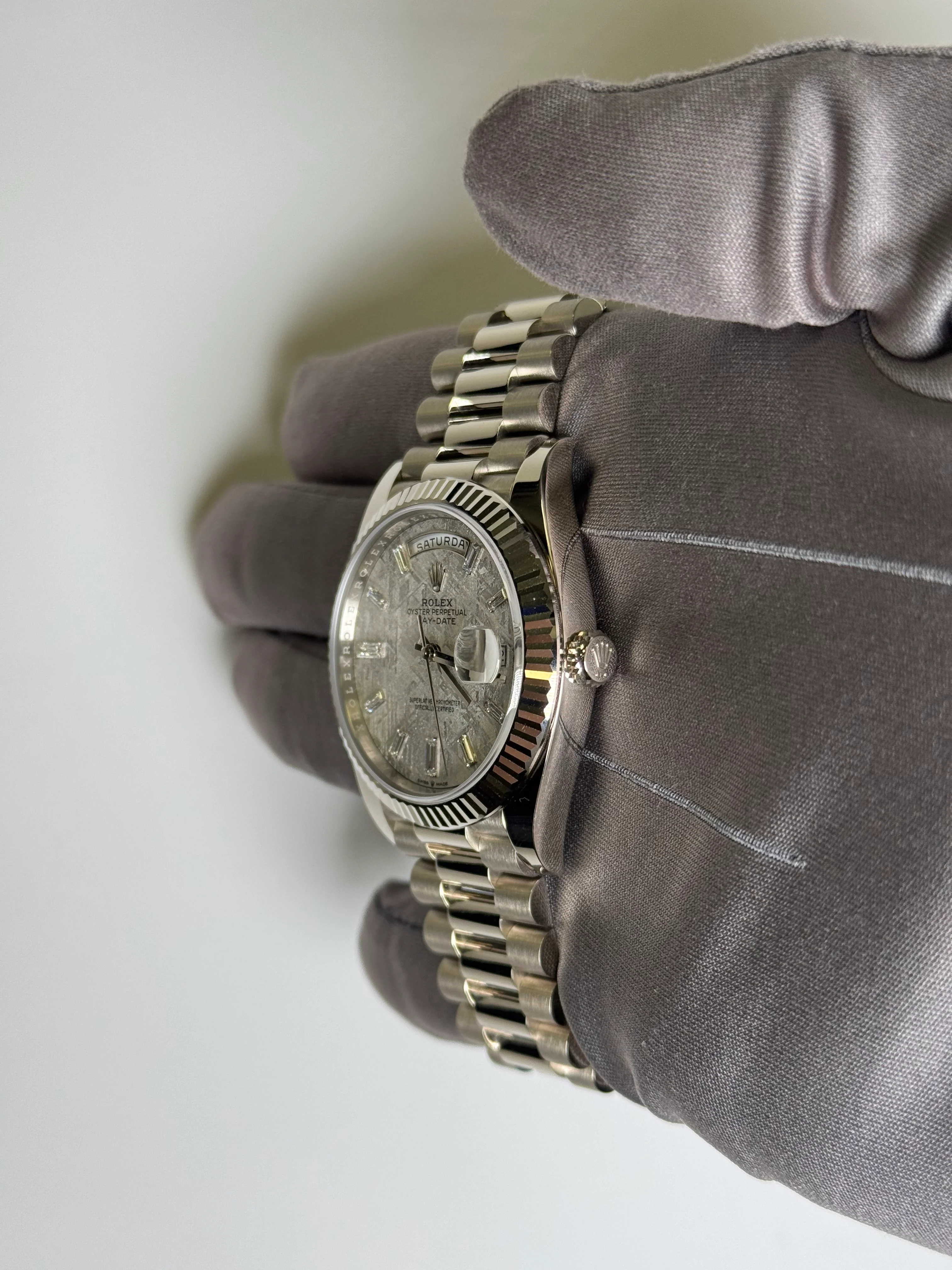 Rolex Day-Date 40mm Meteorite Dial Watch Ref# 228239 - Image 3