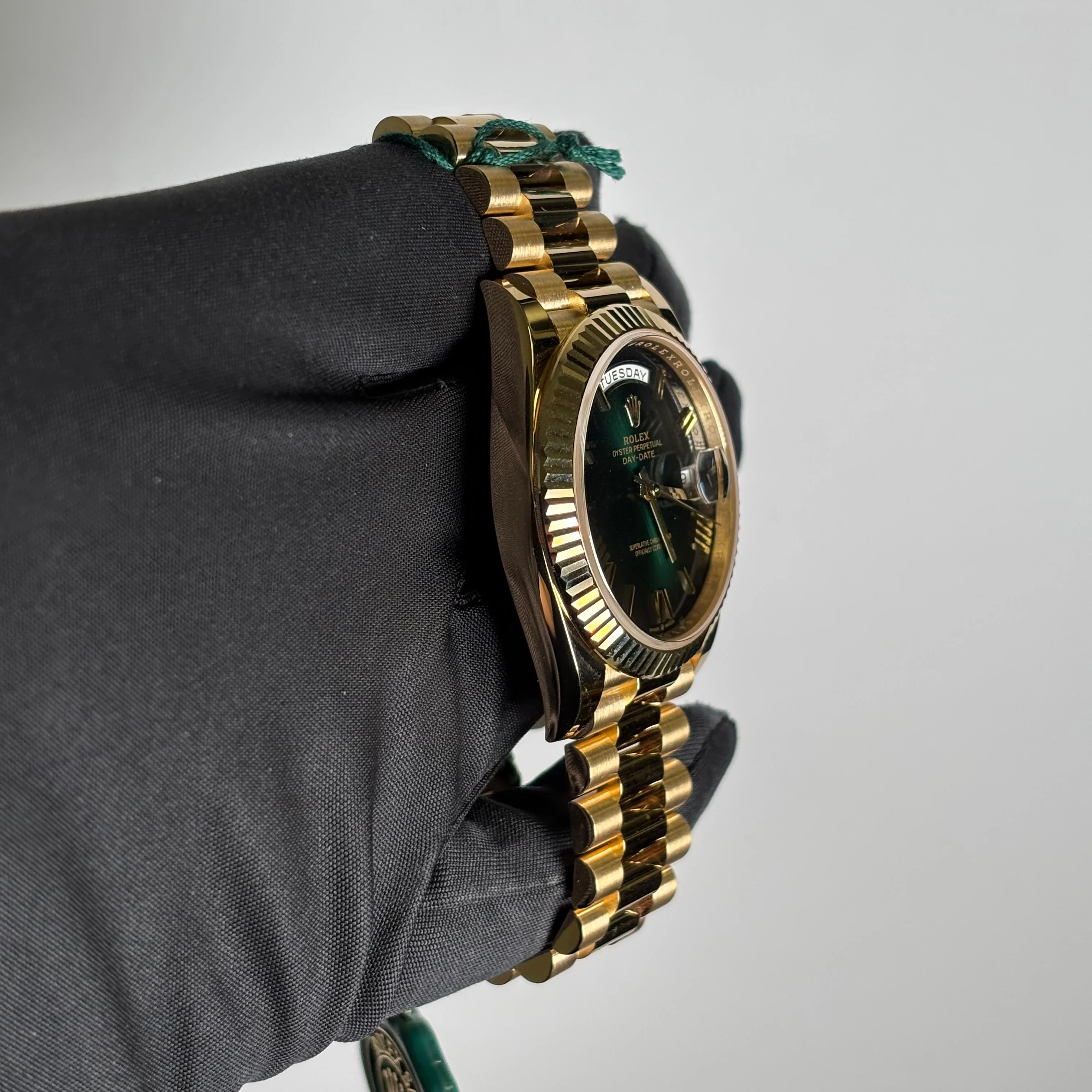 Rolex Day-Date 40mm Green Dial Watch Ref# 228238 - Image 3