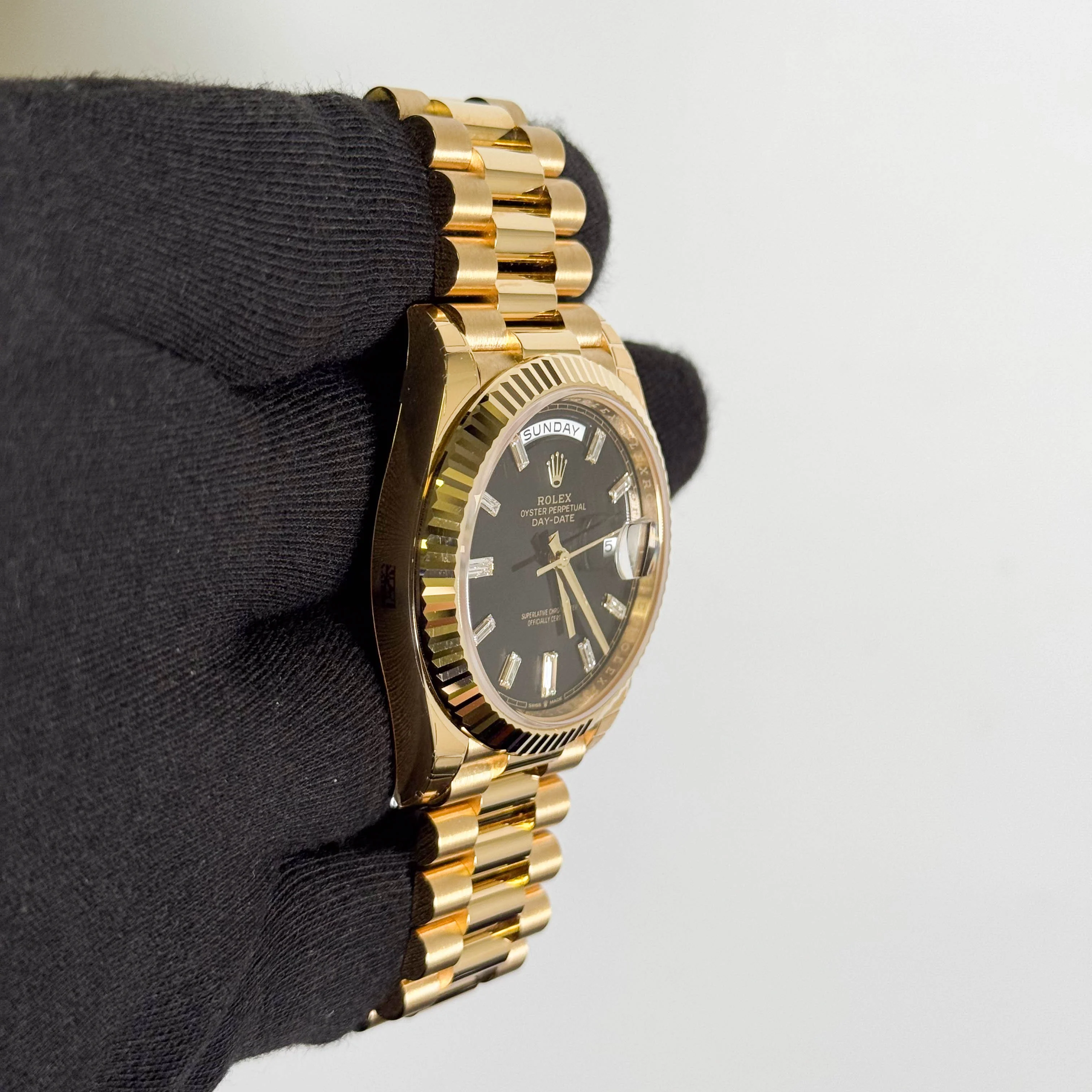Rolex Day-Date 40mm Ombre Green Dial Watch Ref# 228238 - Image 3