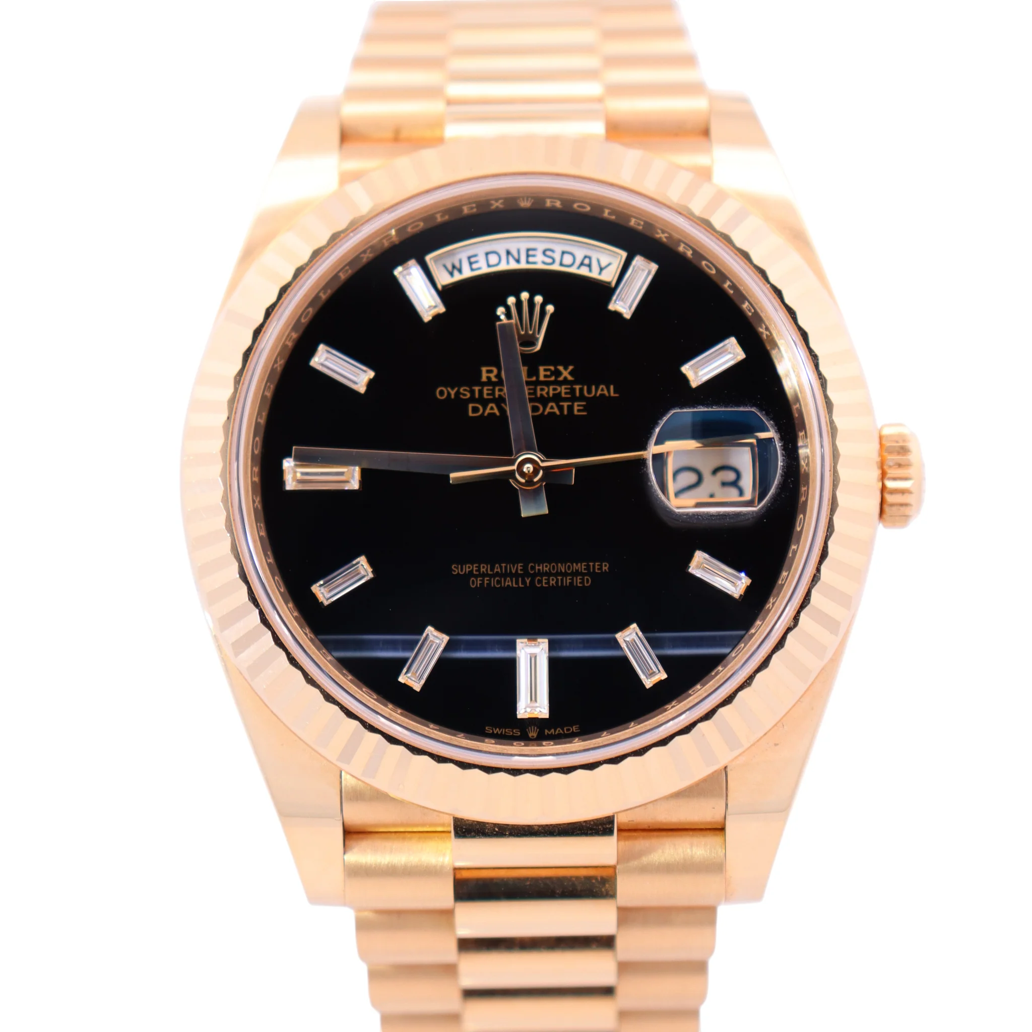 Rolex Day-Date 40mm Onyx Dial Watch Ref# 228238