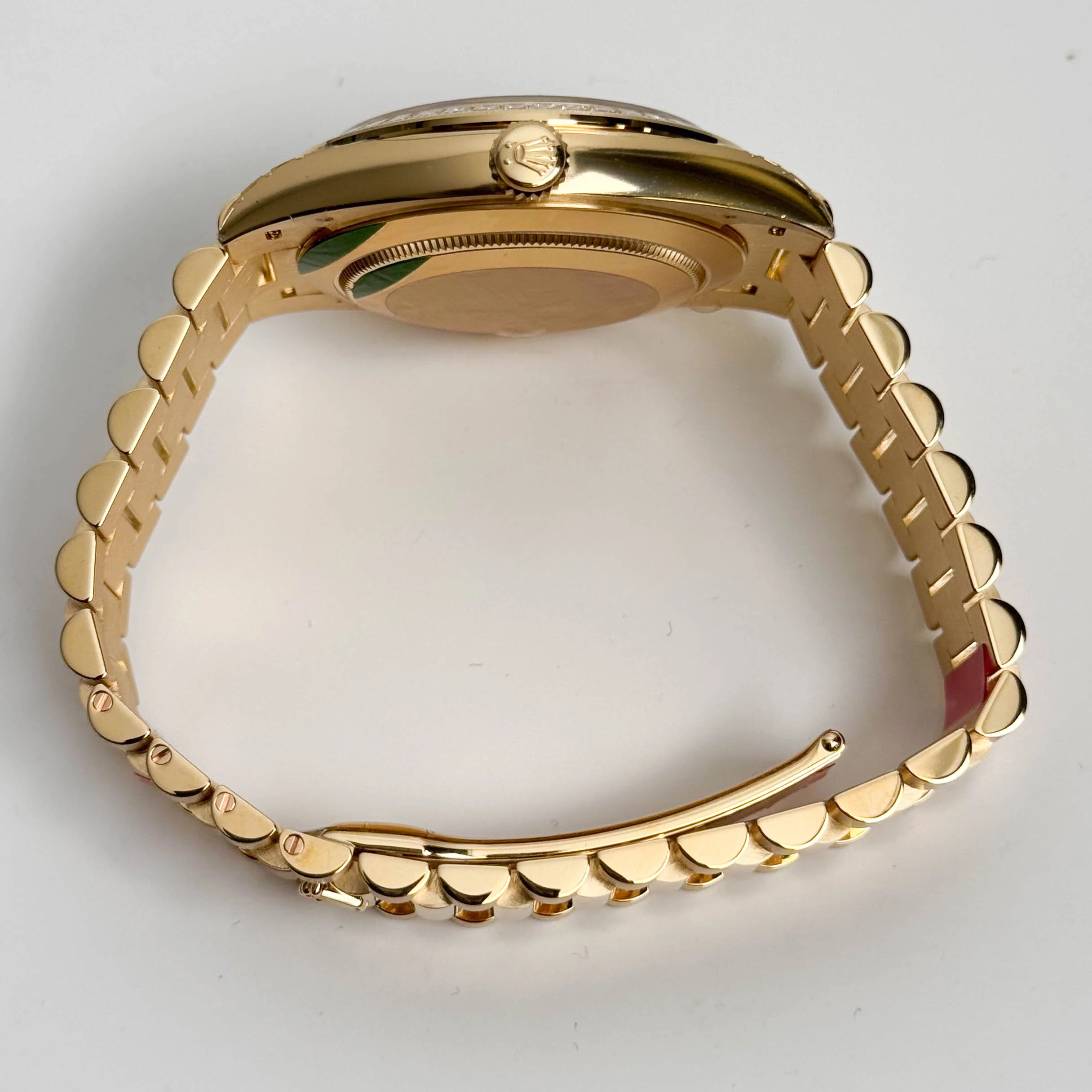 Rolex Day-Date Yellow Gold 40mm Green Dial Watch Ref# 228398TBR - Image 6