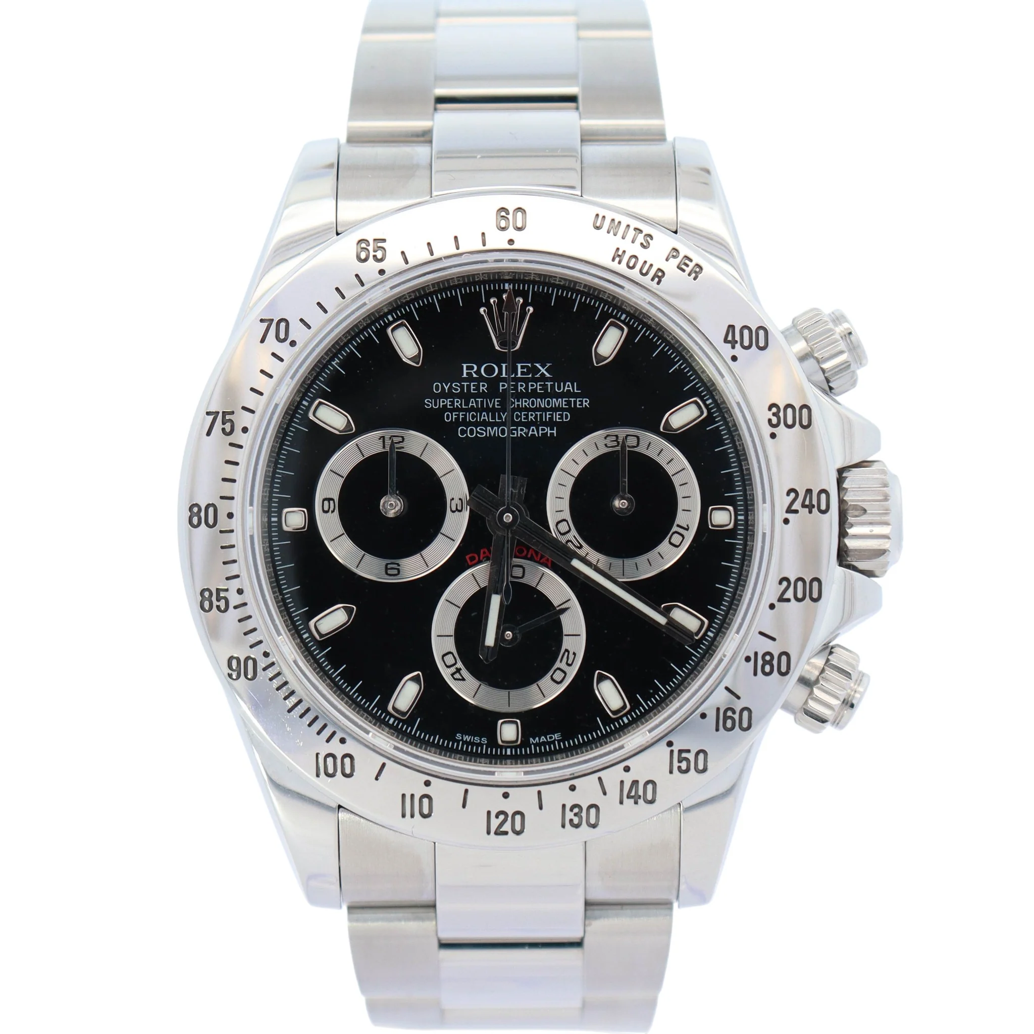Rolex Daytona 40mm Black Dial Watch Ref# 116520