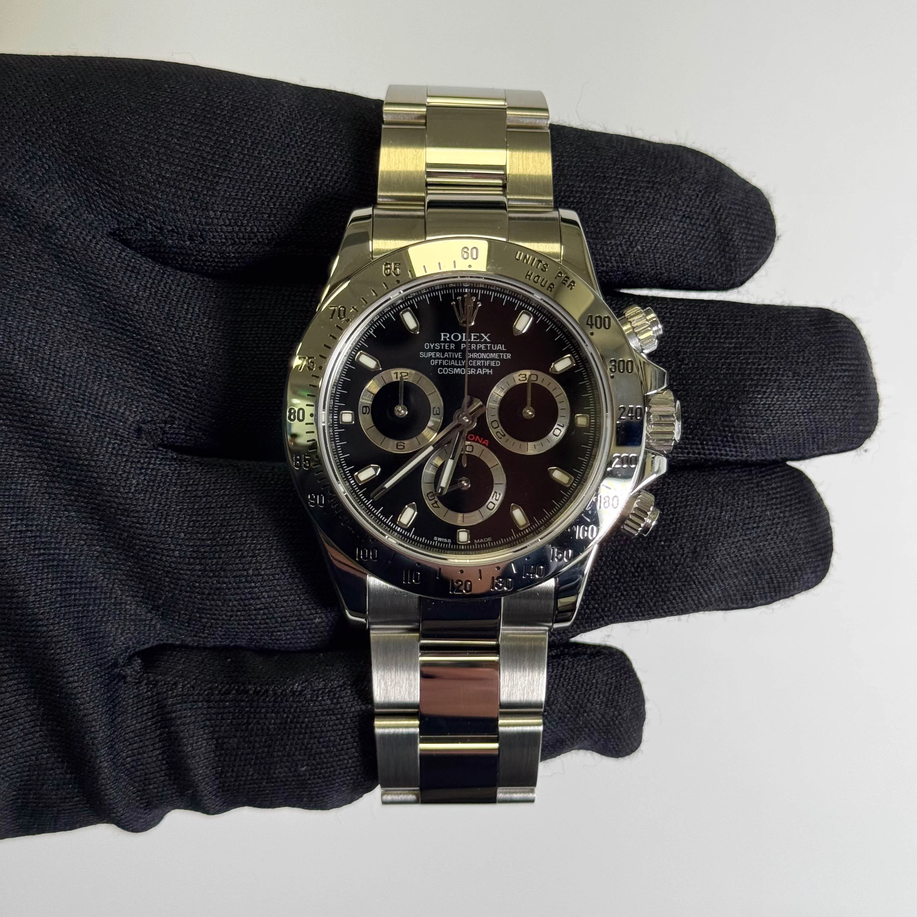 Rolex Daytona 40mm Black Dial Watch Ref# 116520 - Image 2