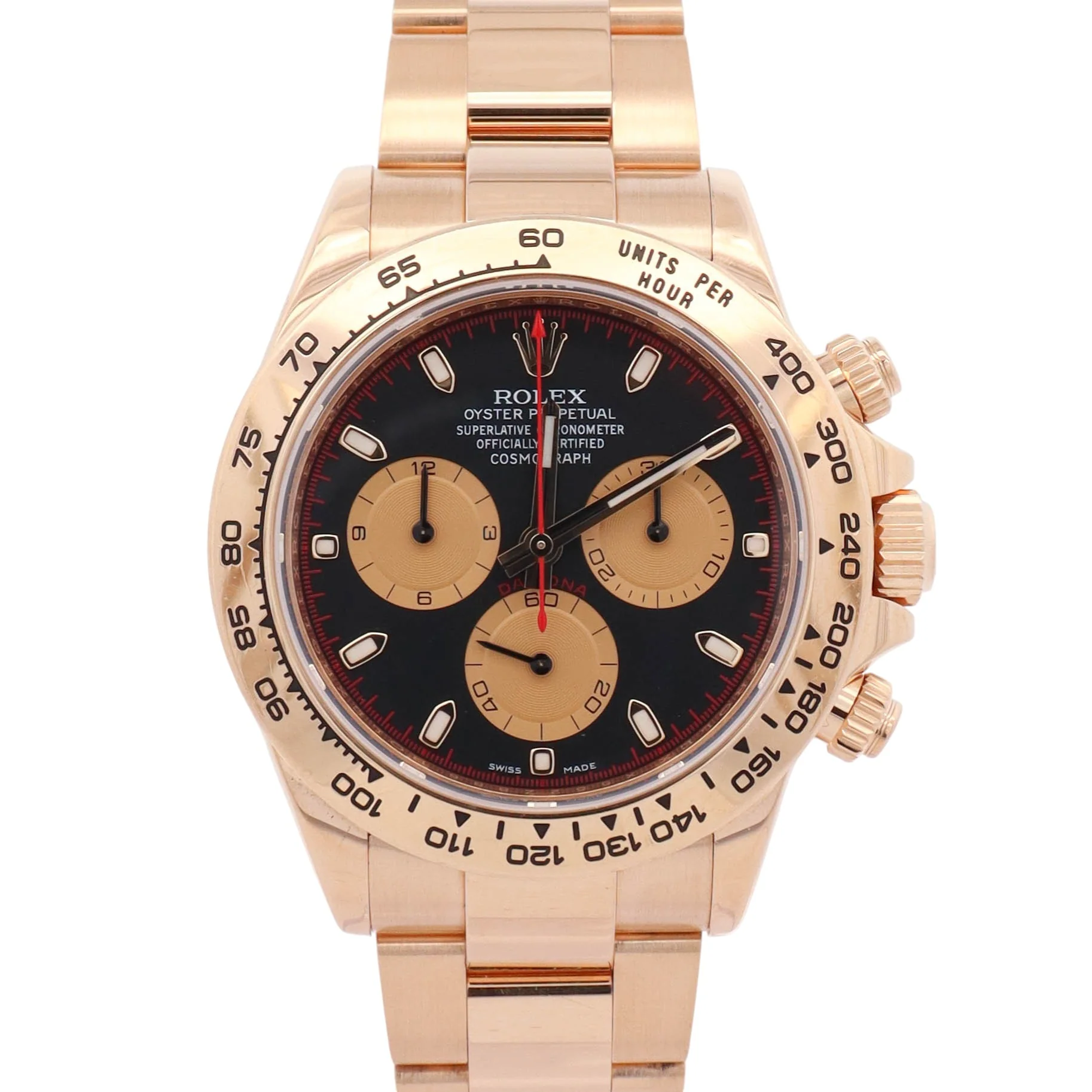 Rolex Daytona 40mm Black Dial Watch Ref# 116508