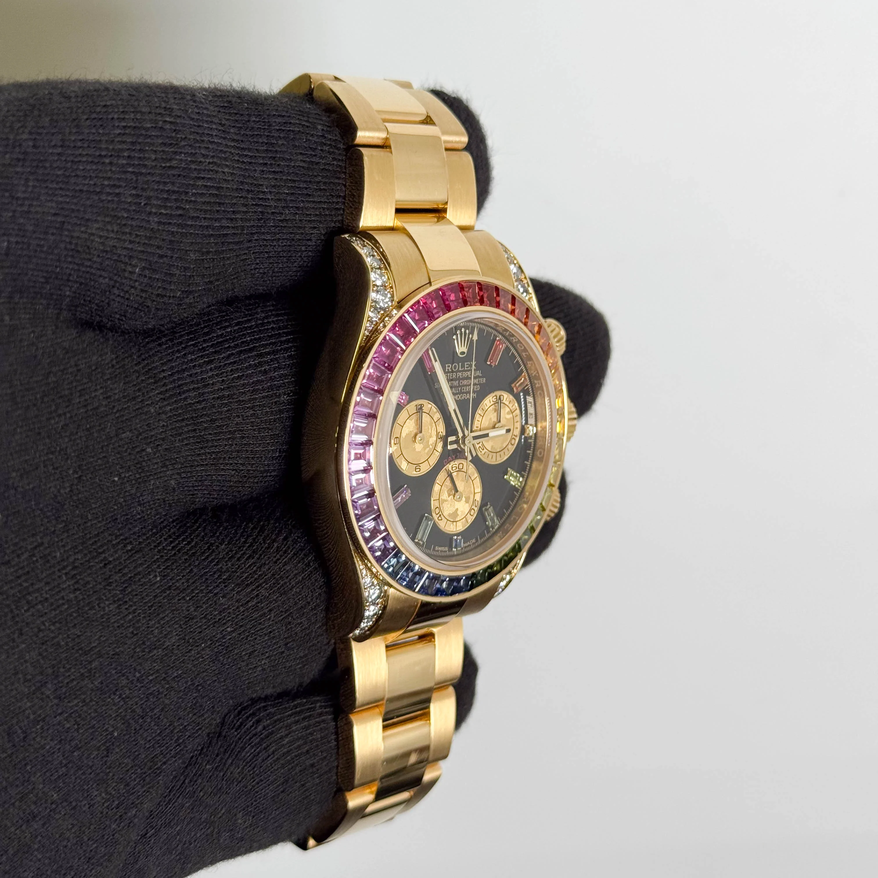 Rolex Daytona 40mm Black Dial Watch Ref # 116598RBOW - Image 3