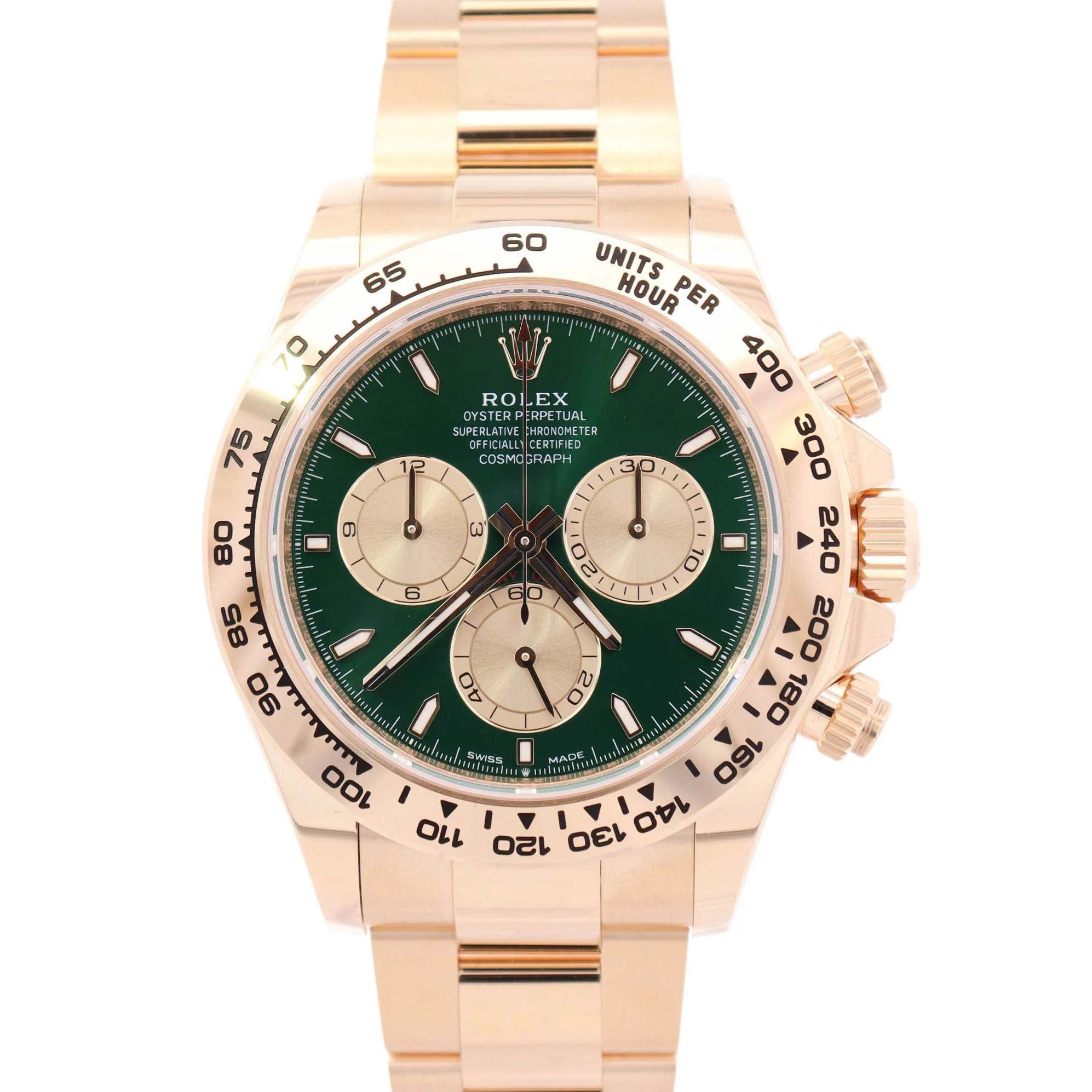 Rolex Daytona 40mm Green Chronograph Dial Watch Ref# 126508