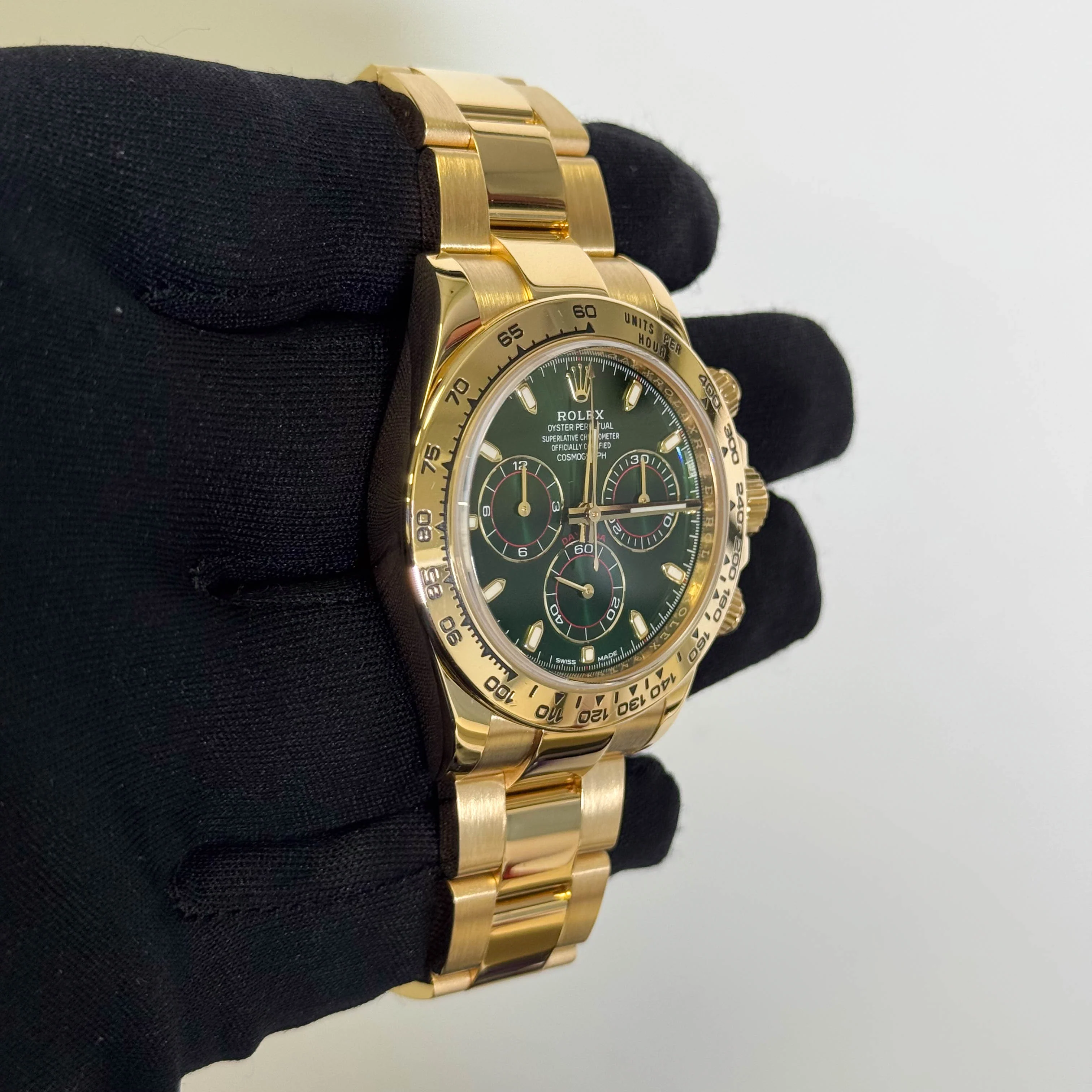 Rolex Daytona 40mm Green Chronograph Stick Dial "John Mayer" Watch Ref# 116508 - Image 3