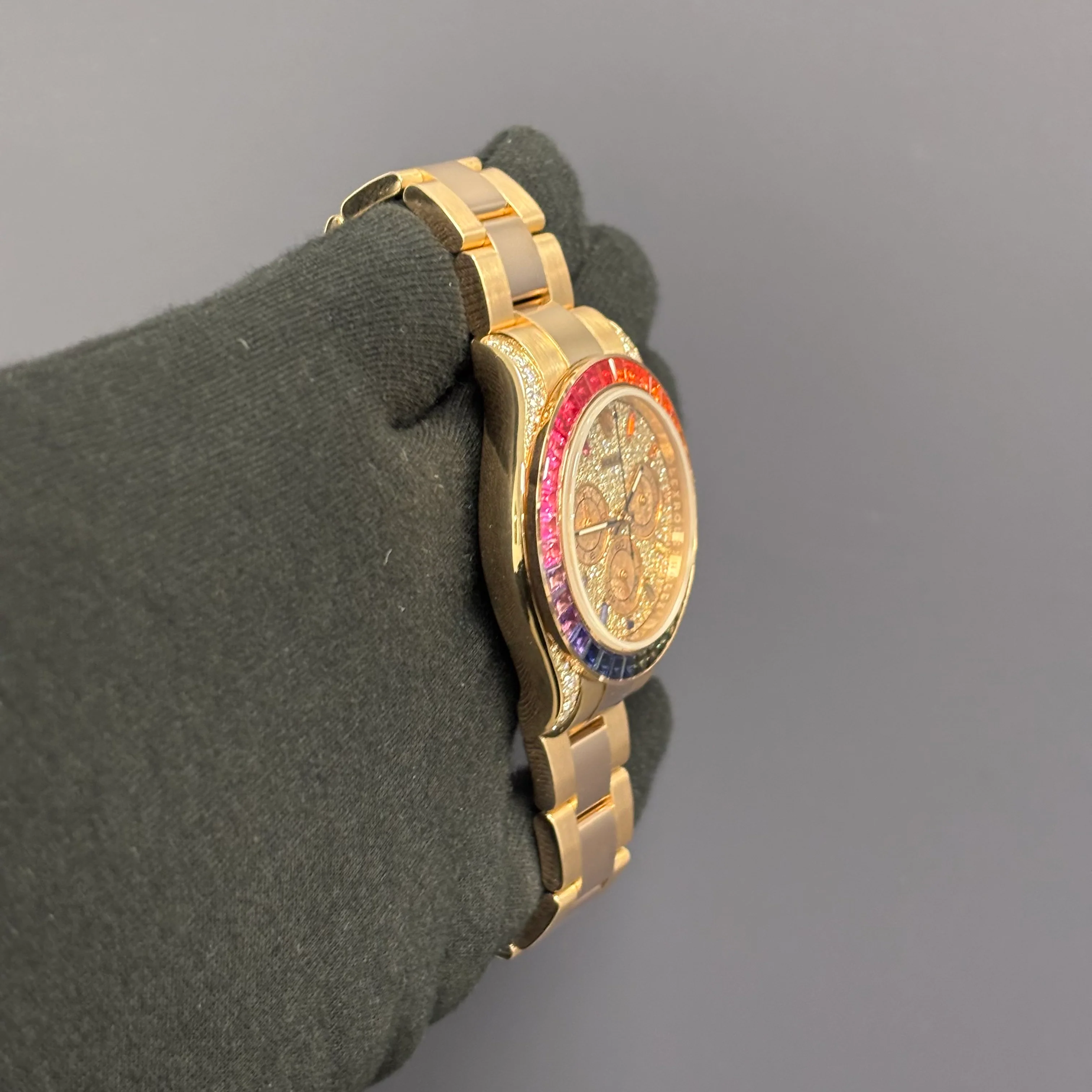 Rolex Daytona 40mm Pave Dial Watch Ref# 116505 - Image 3