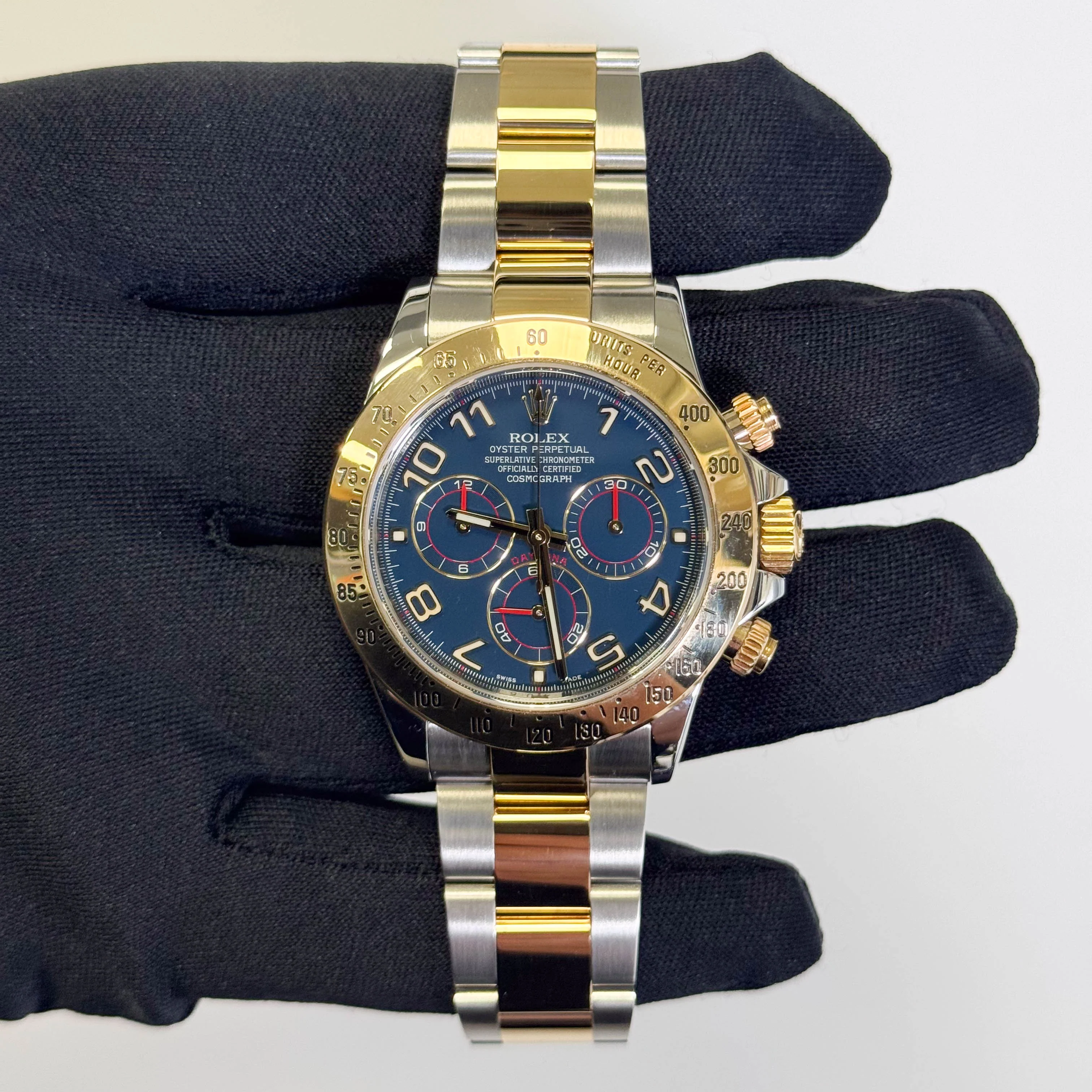 Rolex Daytona 40mm Racing Blue Dial Watch Ref# 116523 - Image 2