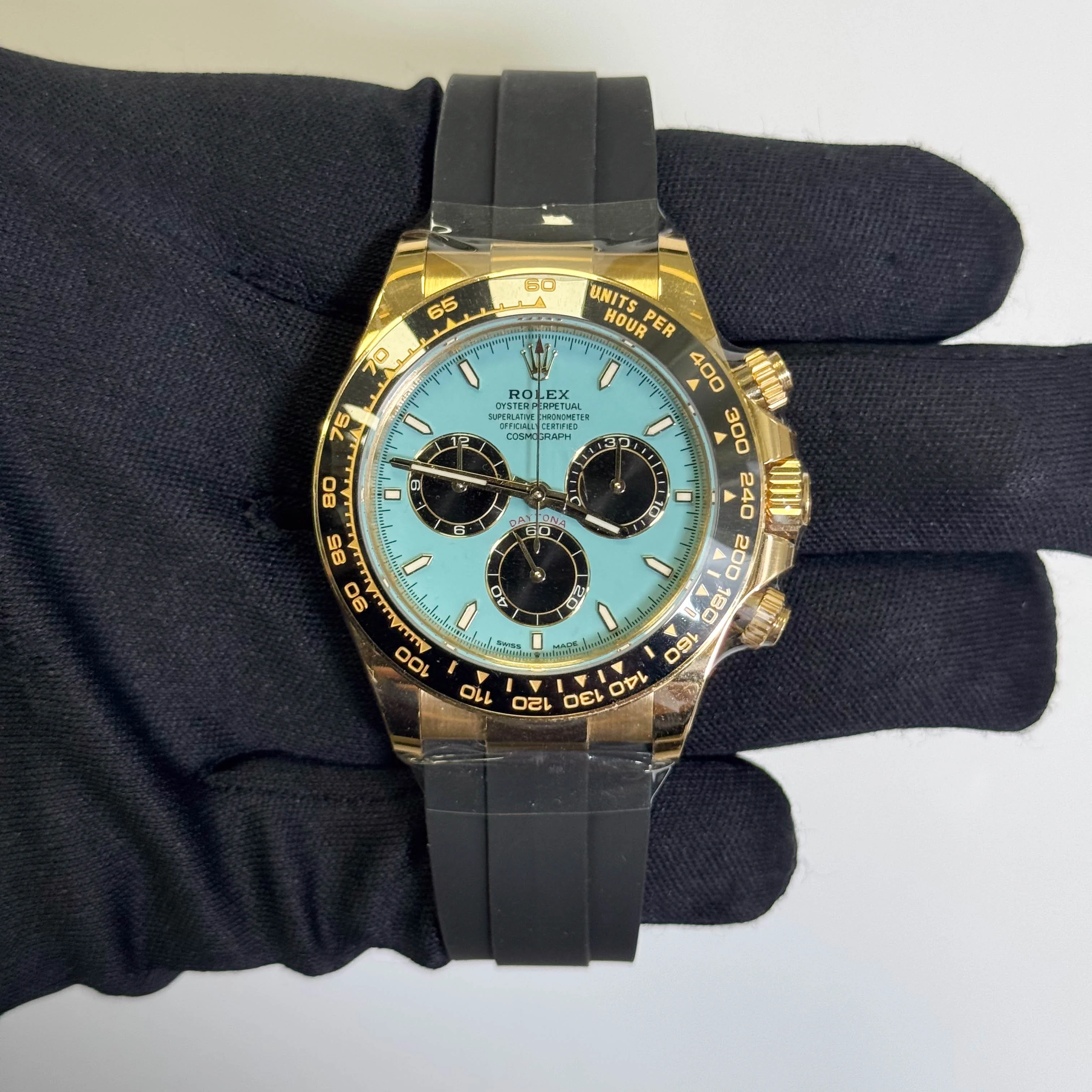 Rolex Daytona 40mm Turquoise Dial Watch Ref# 126518LN - Image 2