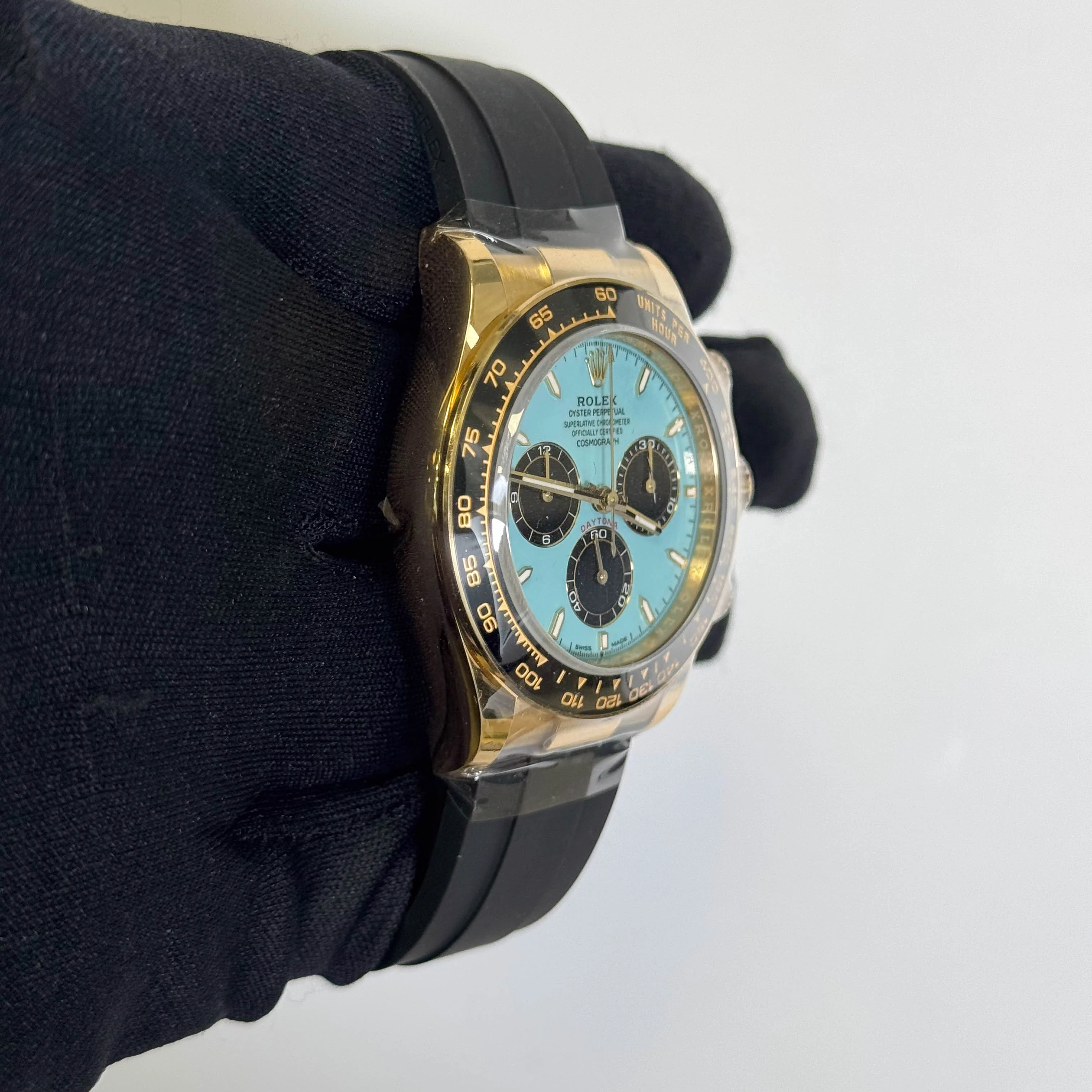 Rolex Daytona 40mm Turquoise Dial Watch Ref# 126518LN - Image 3