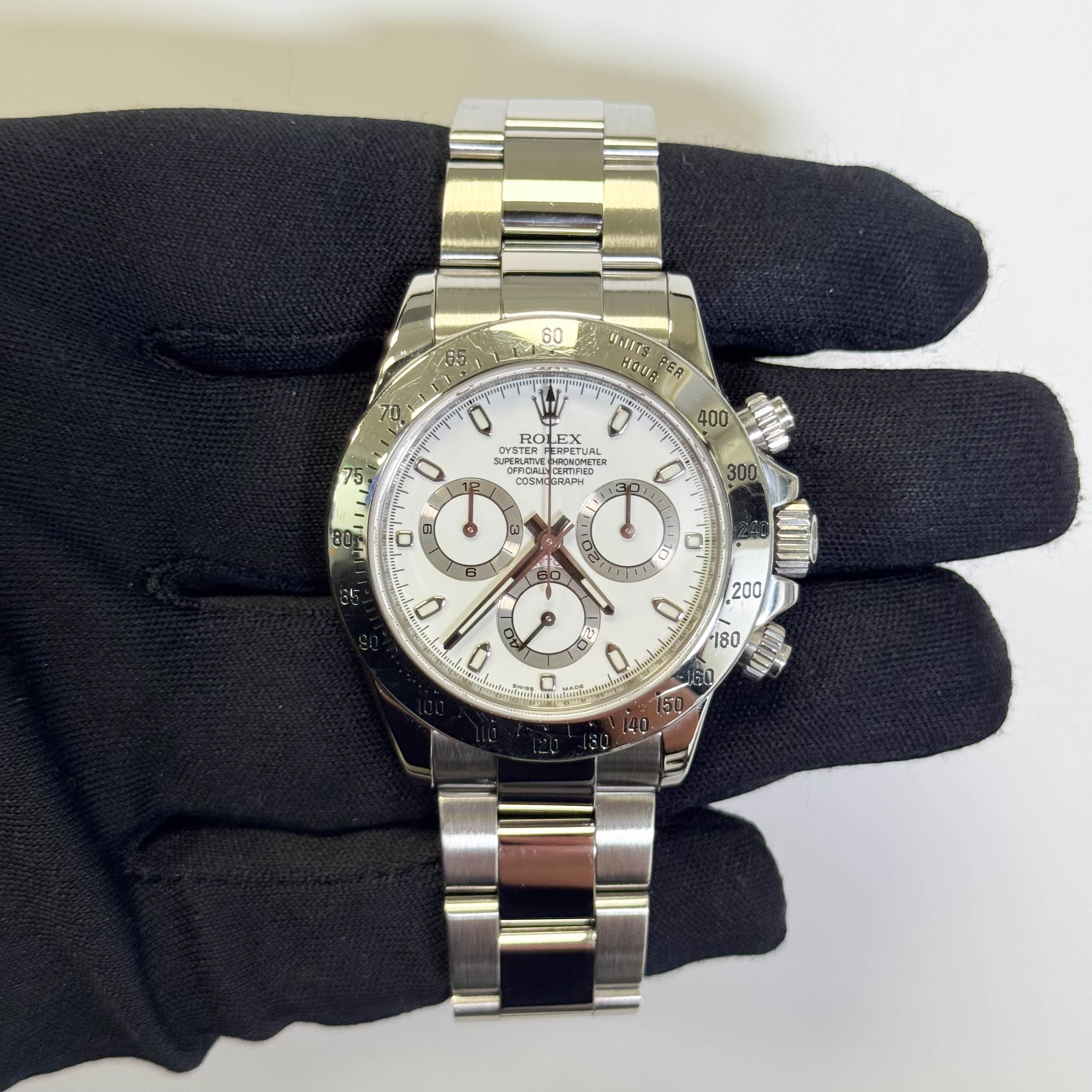 Rolex Daytona 40mm White Dial Watch Ref# 116520 - Image 2