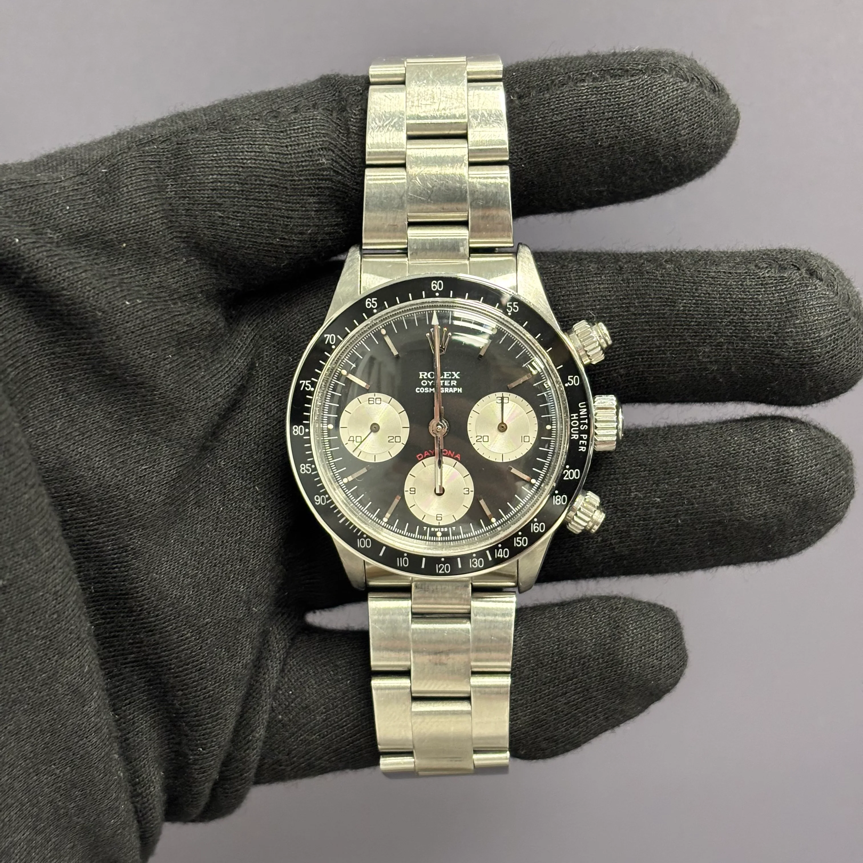 Rolex Daytona 38mm Black Dial Watch Ref# 6263 - Image 2