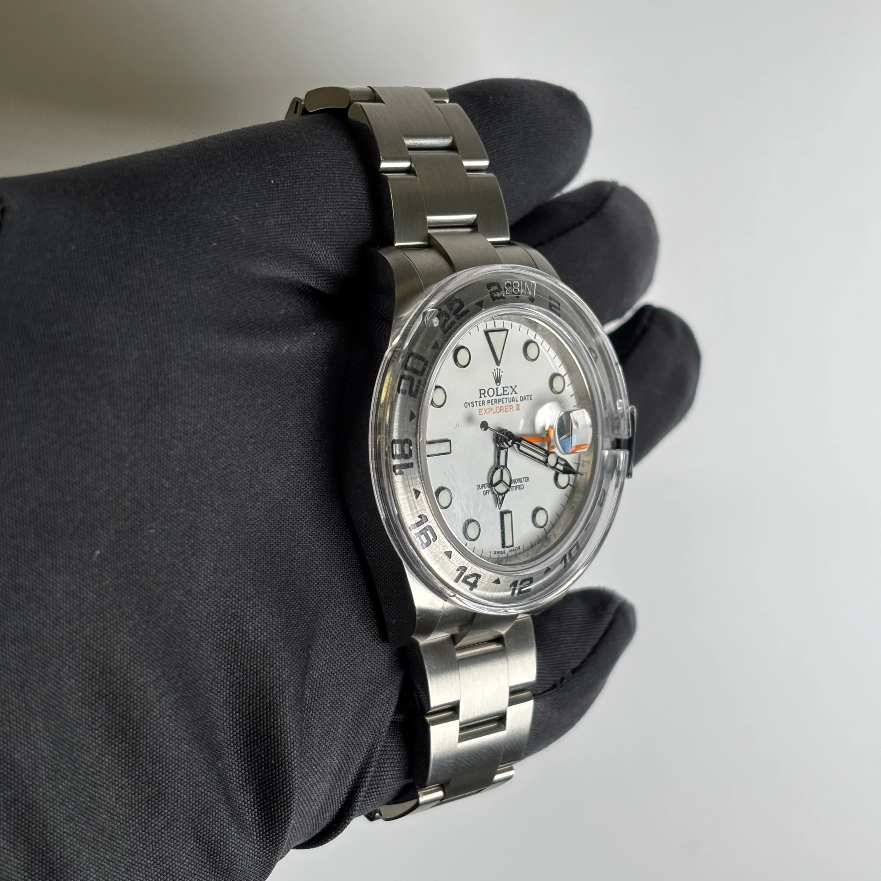 Rolex Explorer II 42mm White Dial Watch Ref# 216570 - Image 3