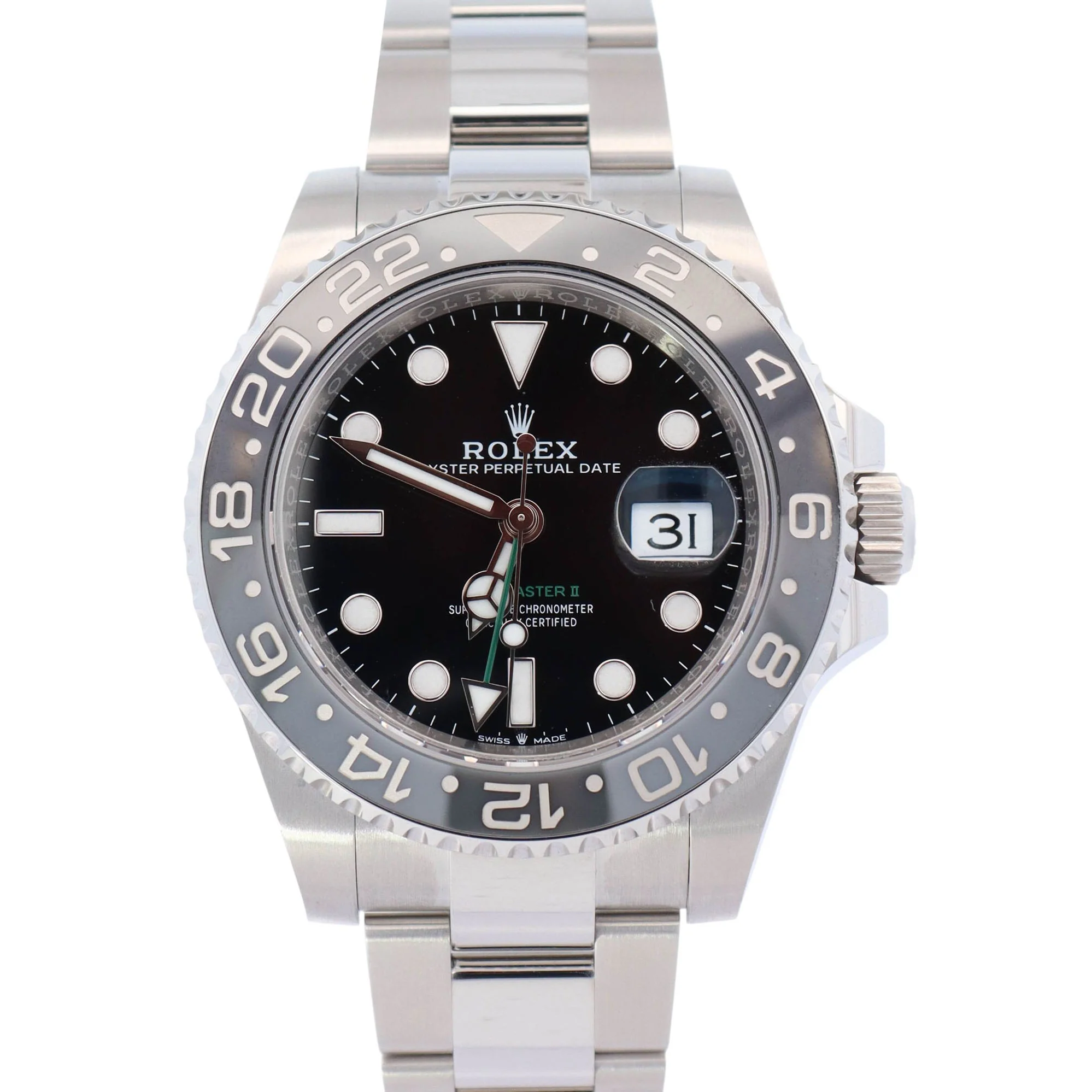 Rolex GMT-Master II 40mm Black Dial Ref# 126710GRNR