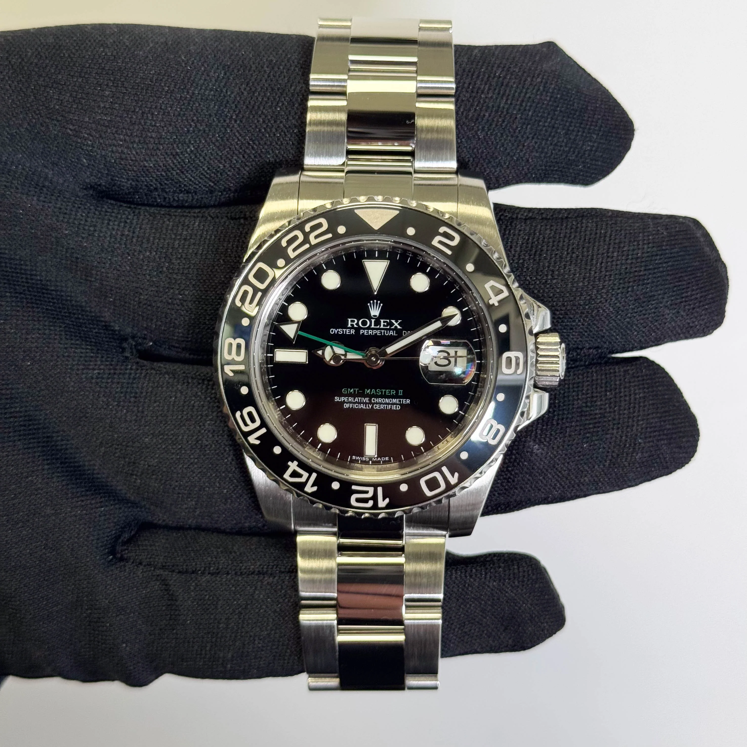 Rolex GMT-Master II 40mm Black Dial Watch Ref# 116710LN - Image 2