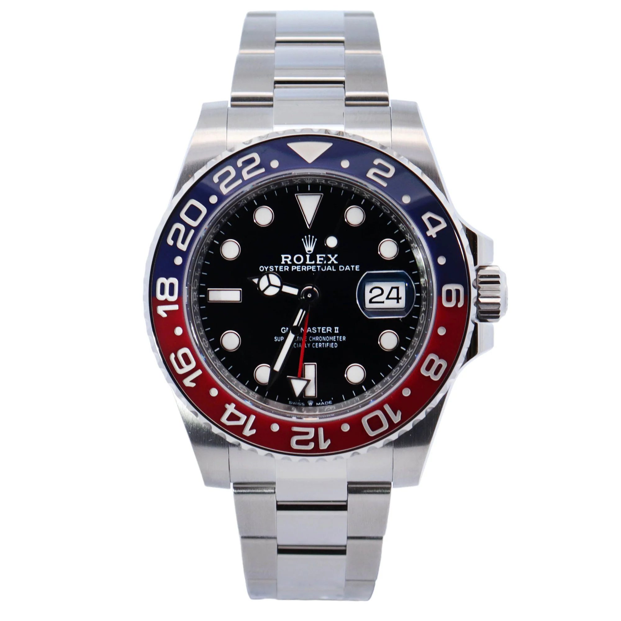 Rolex GMT-Master II 40mm Black Dial Watch Ref# 126710BLRO