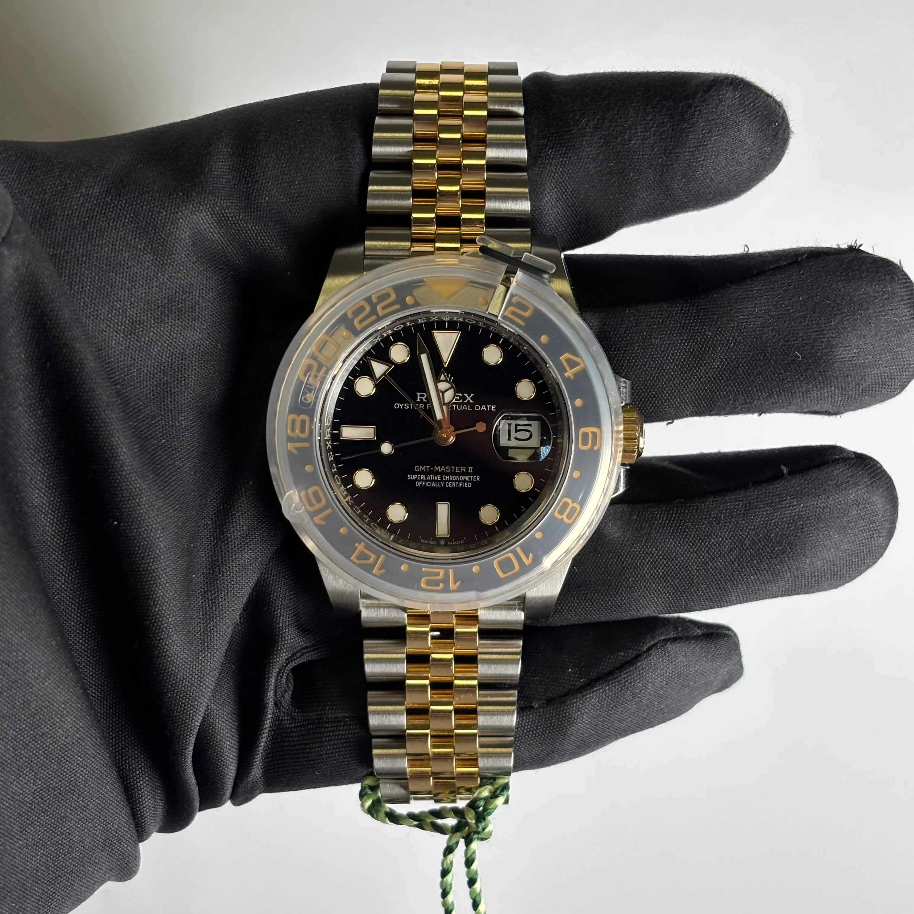Rolex GMT-Master II 40mm Black Dial Watch Ref# 126713GRNR - Image 2