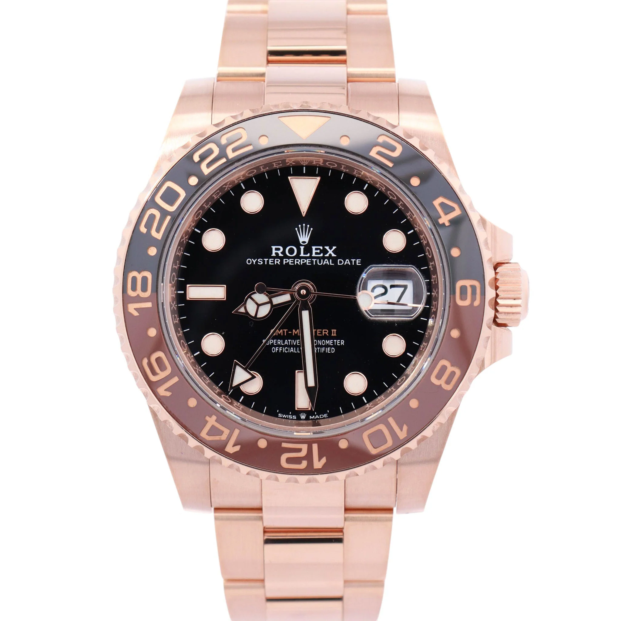 Rolex GMT-Master II 40mm Black Dial Watch Ref# 126715CHNR