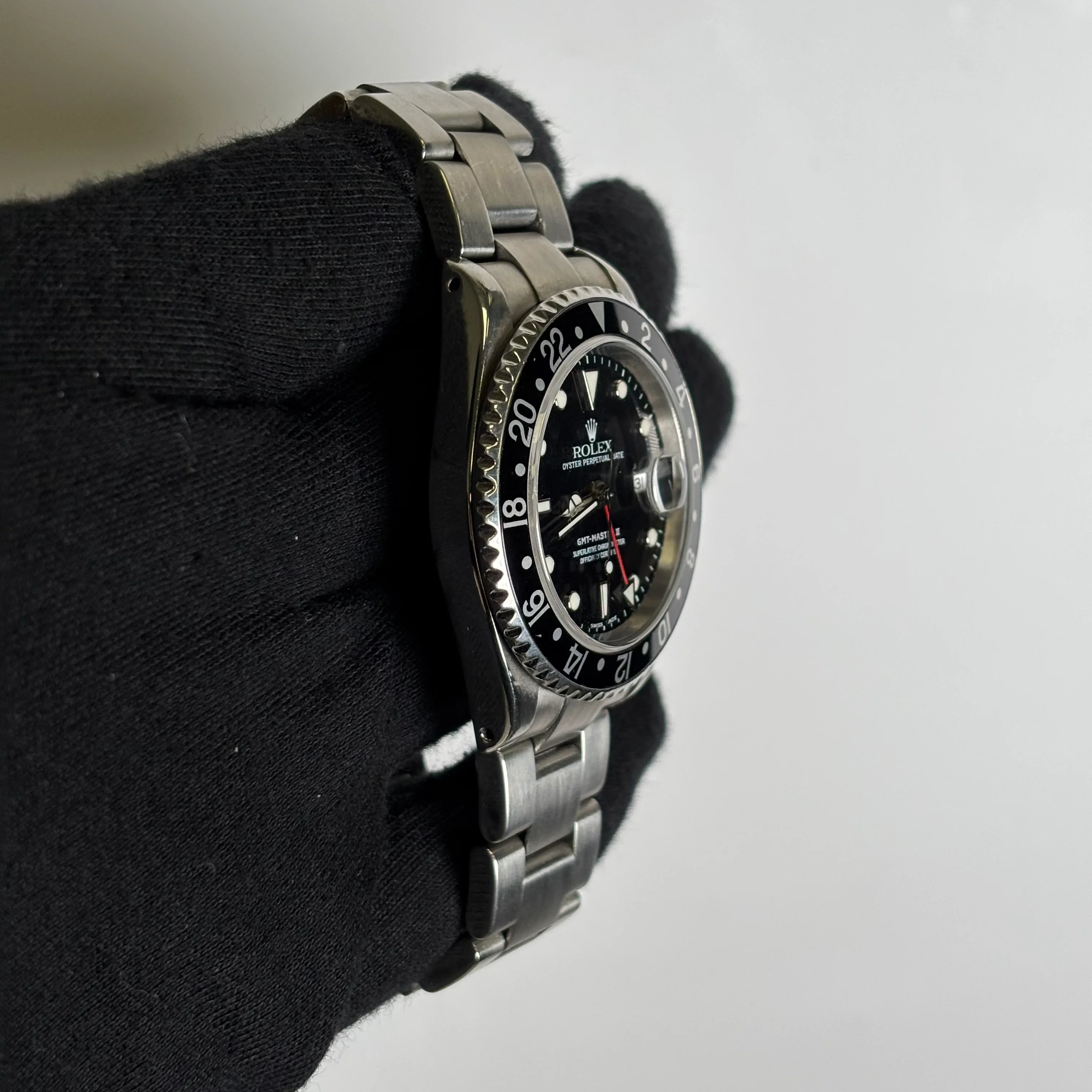 Rolex GMT-Master II 40mm Black Dial Watch Ref# 16710 - Image 3