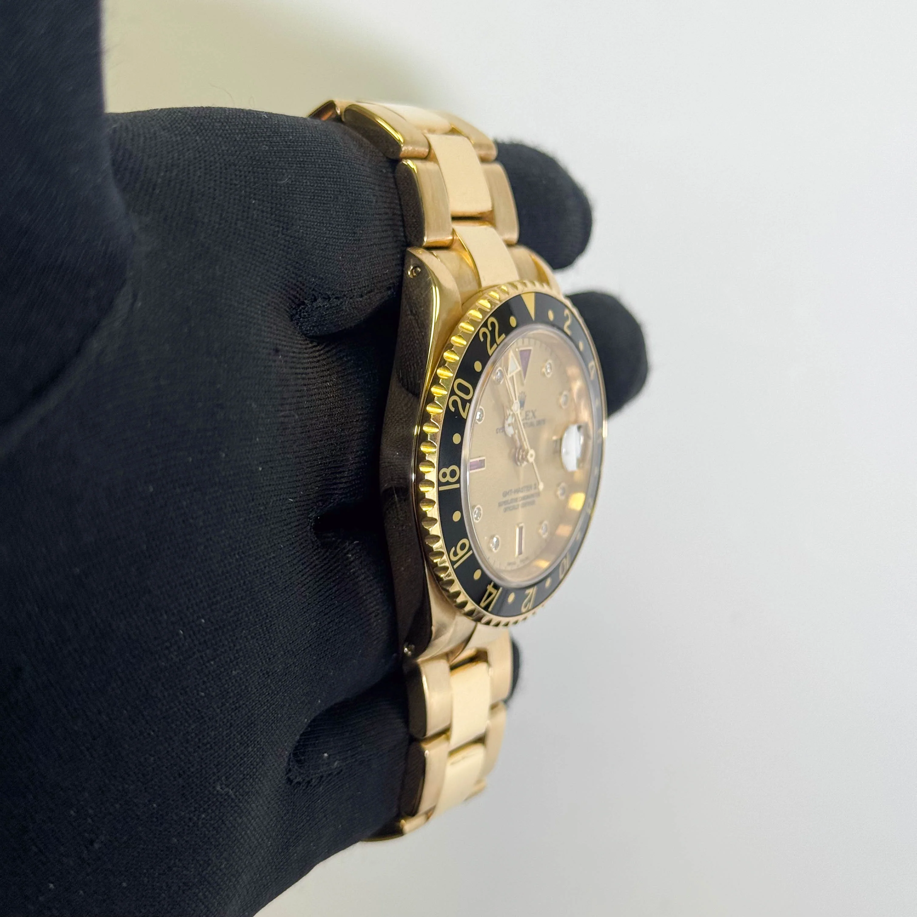 Rolex GMT-Master II 40mm Champagne Dial Watch Ref# 16718 - Image 3
