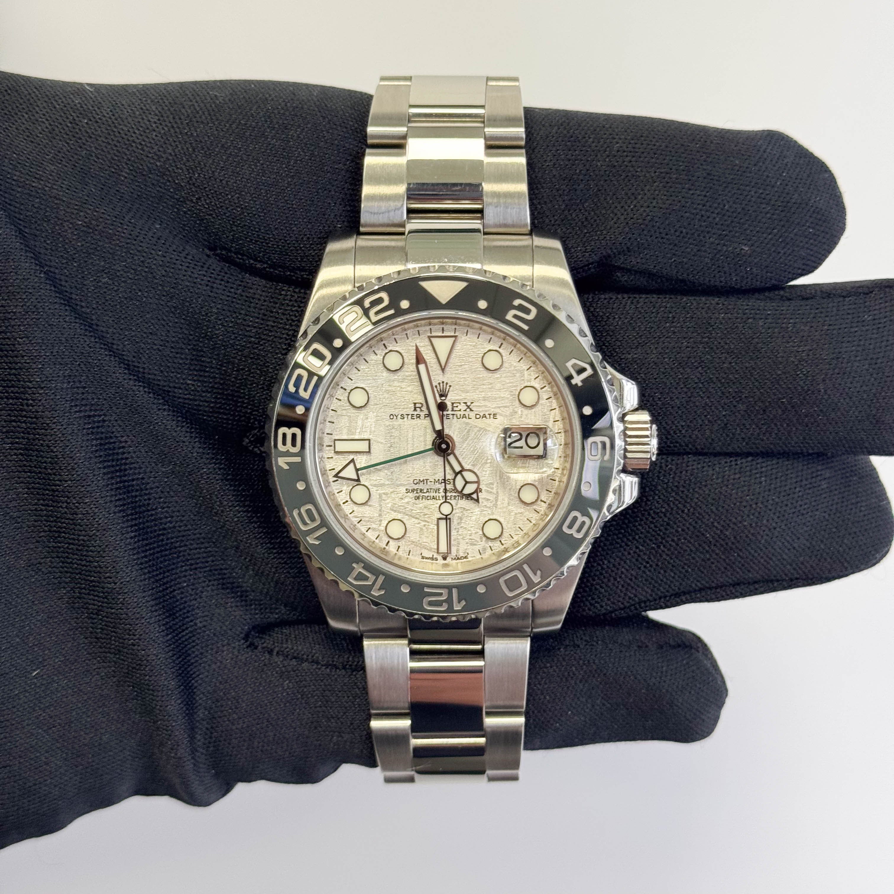 Rolex GMT-Master II 40mm Custom Meteorite Dial Watch Ref# 116710LN - Image 2