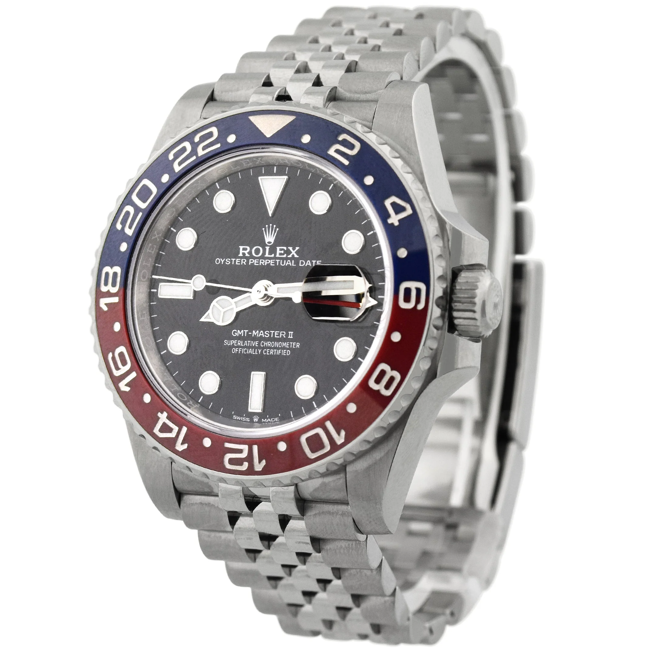 Rolex GMT Master II "Pepsi" Stainless Steel 40mm Black Dot Dial Watch Reference#: 116710BLNR - Image 2