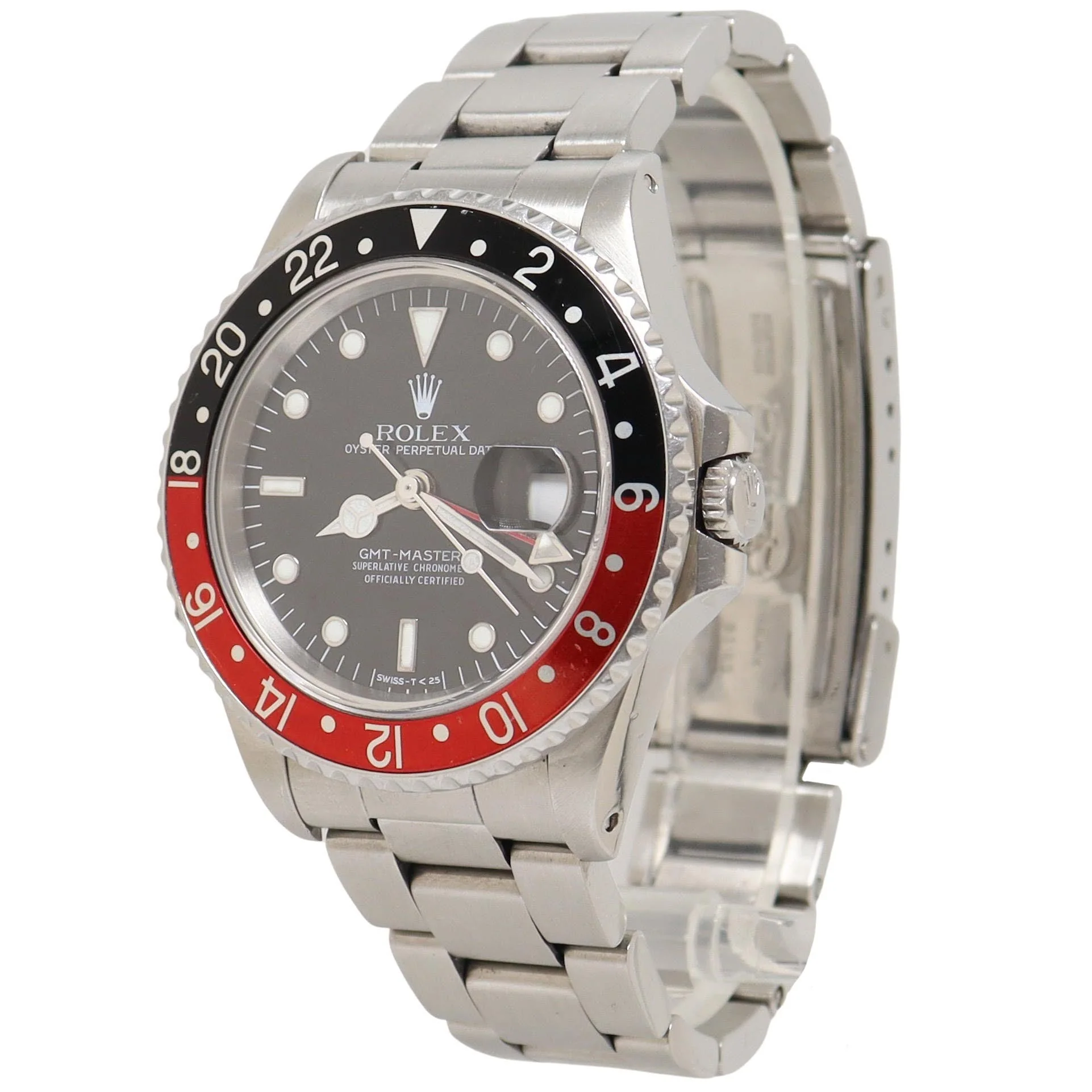 Rolex Gmt Master II Stainless Steel 40mm "Coke" Black Dot Dial Watch Reference #: 16710 - Image 2