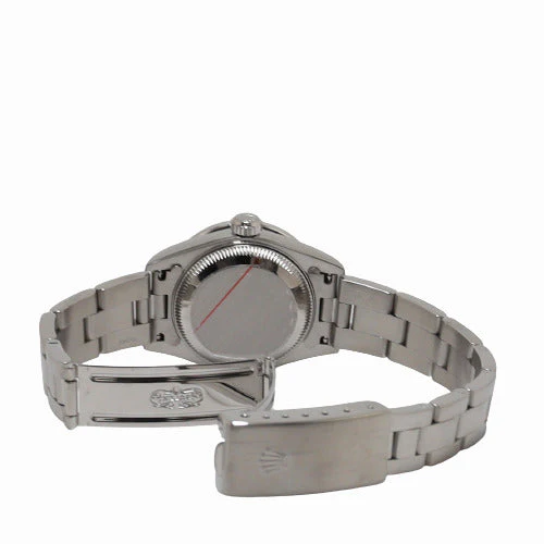 Rolex Ladies Datejust Stainless Steel 26mm Silver Roman Dial Watch Reference# 79160 - Image 5