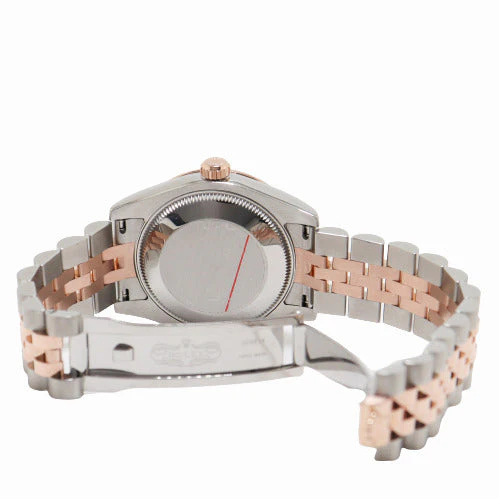 Rolex Ladies Datejust Stainless Steel and Rose Gold 31mm Pink Flower Print Dial Watch Reference# 178341 - Image 5