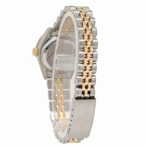 Rolex Ladies Datejust Yellow Gold & Stainless Steel 26mm Custom White MOP Diamond Dial Watch Reference# 179163 - Image 3