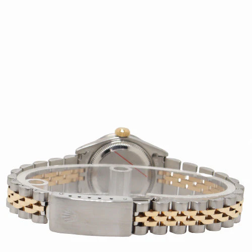 Rolex Ladies Datejust Yellow Gold & Stainless Steel 26mm Custom White MOP Diamond Dial Watch Reference# 179163 - Image 4