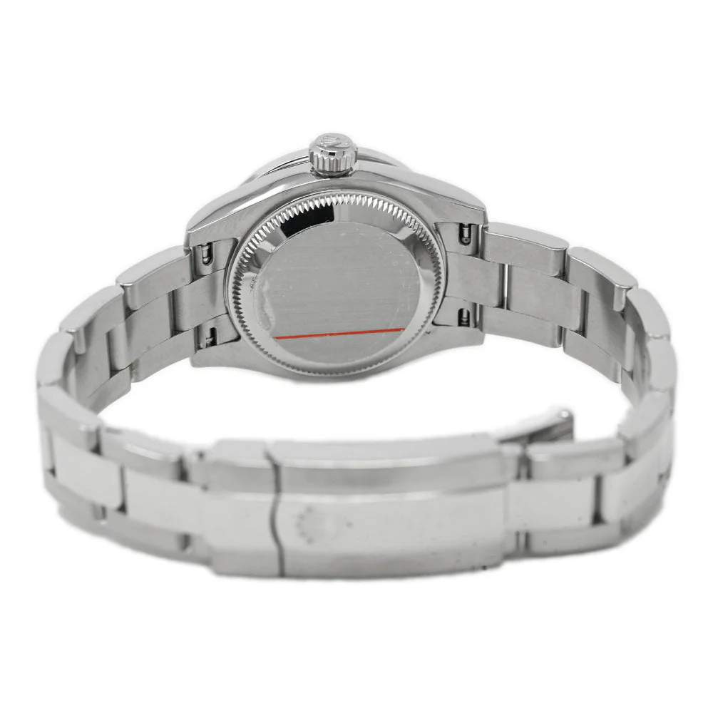 Rolex Ladies Oyster Perpetual 26mm White MOP Diamond Dial Watch Reference# 176200 - Image 4