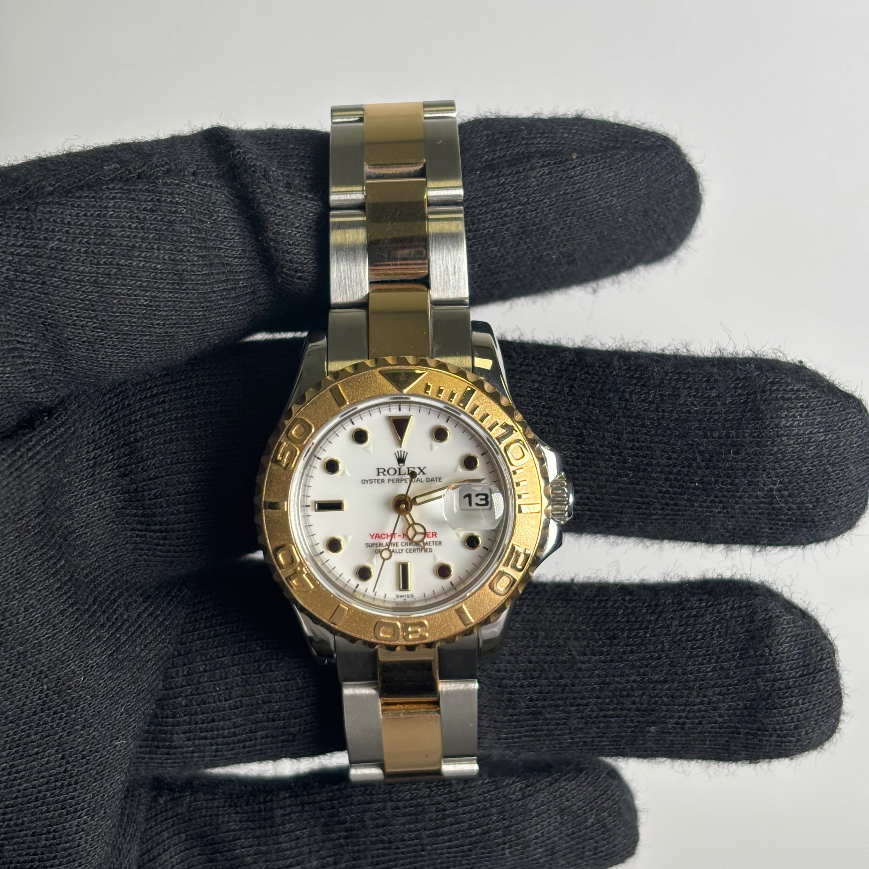Rolex Yacht-Master 29mm White Dial Watch Ref# 169623 - Image 2