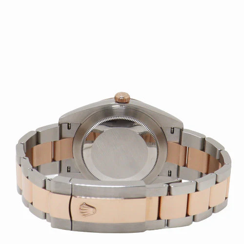 Rolex Men's Datejust Everose & Stainless Steel 41mm White MOP Diamond Dial Watch Reference# 539G80F5 - Image 4