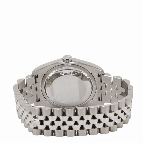 Rolex Men's Datejust Stainless Steel 36mm Black Jubilee Diamond Dial Watch Reference# 116234 - Image 4