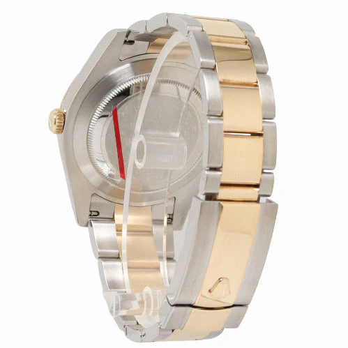 Rolex Mens Datejust Yellow Gold & Stainless Steel 41mm Champagne Stick Dial Watch Reference# 116333 - Image 3