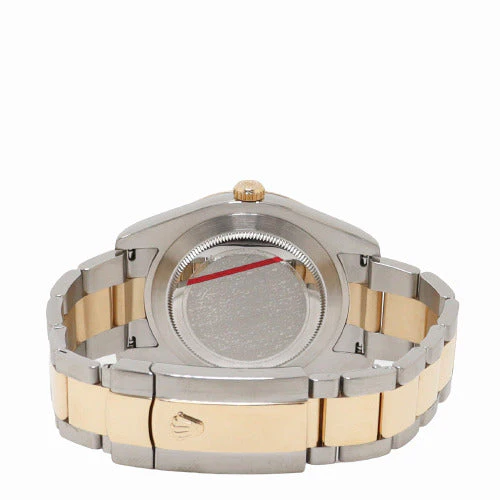 Rolex Mens Datejust Yellow Gold & Stainless Steel 41mm Champagne Stick Dial Watch Reference# 116333 - Image 4