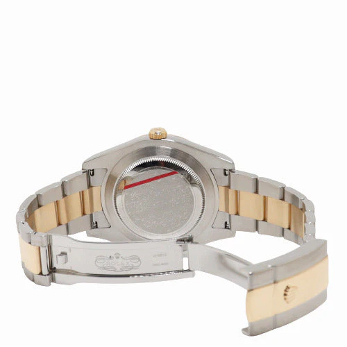 Rolex Mens Datejust Yellow Gold & Stainless Steel 41mm Champagne Stick Dial Watch Reference# 116333 - Image 5