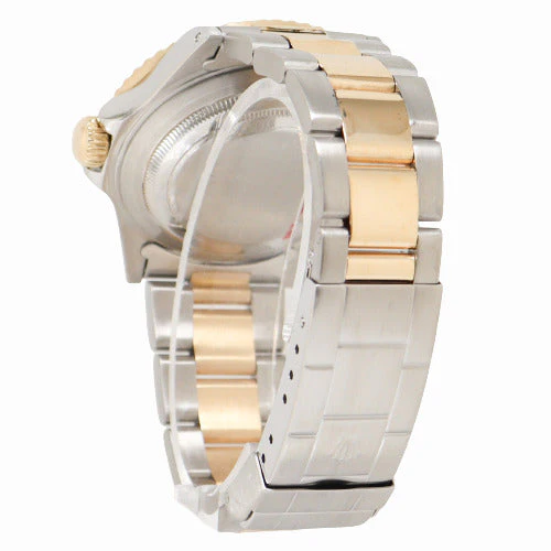 Rolex Men's Submariner Date Yellow Gold & Stainless Steel 40m Custom Dark Teal Dot Dial Watch Reference# 16613 - Image 3